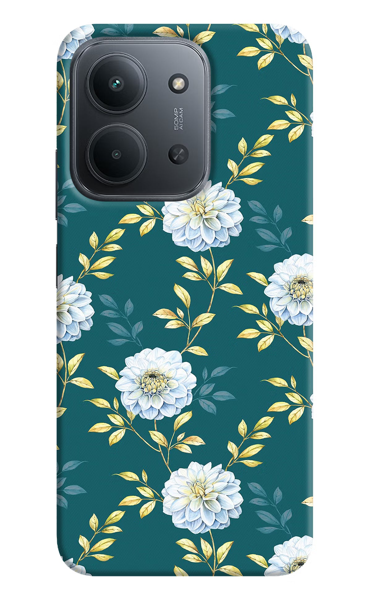 Flowers Redmi 15C 5G Back Cover - Flowers Redmi 15C 5G Back Cover Flowers Redmi 15C 5G Back Cover