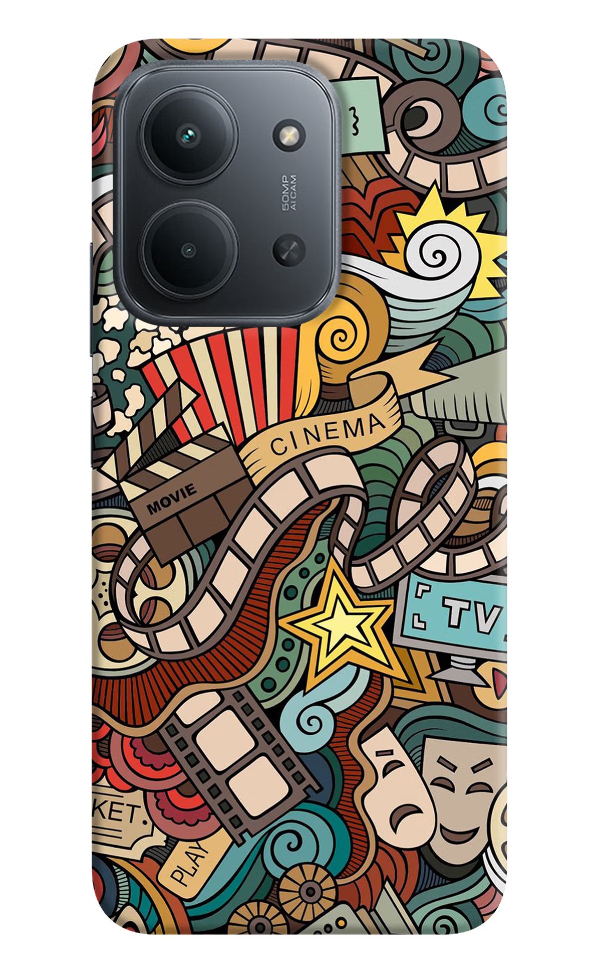 Cinema Abstract Redmi 15C 5G Back Cover - Cinema Abstract Redmi 15C 5G Back Cover Cinema Abstract Redmi 15C 5G Back Cover