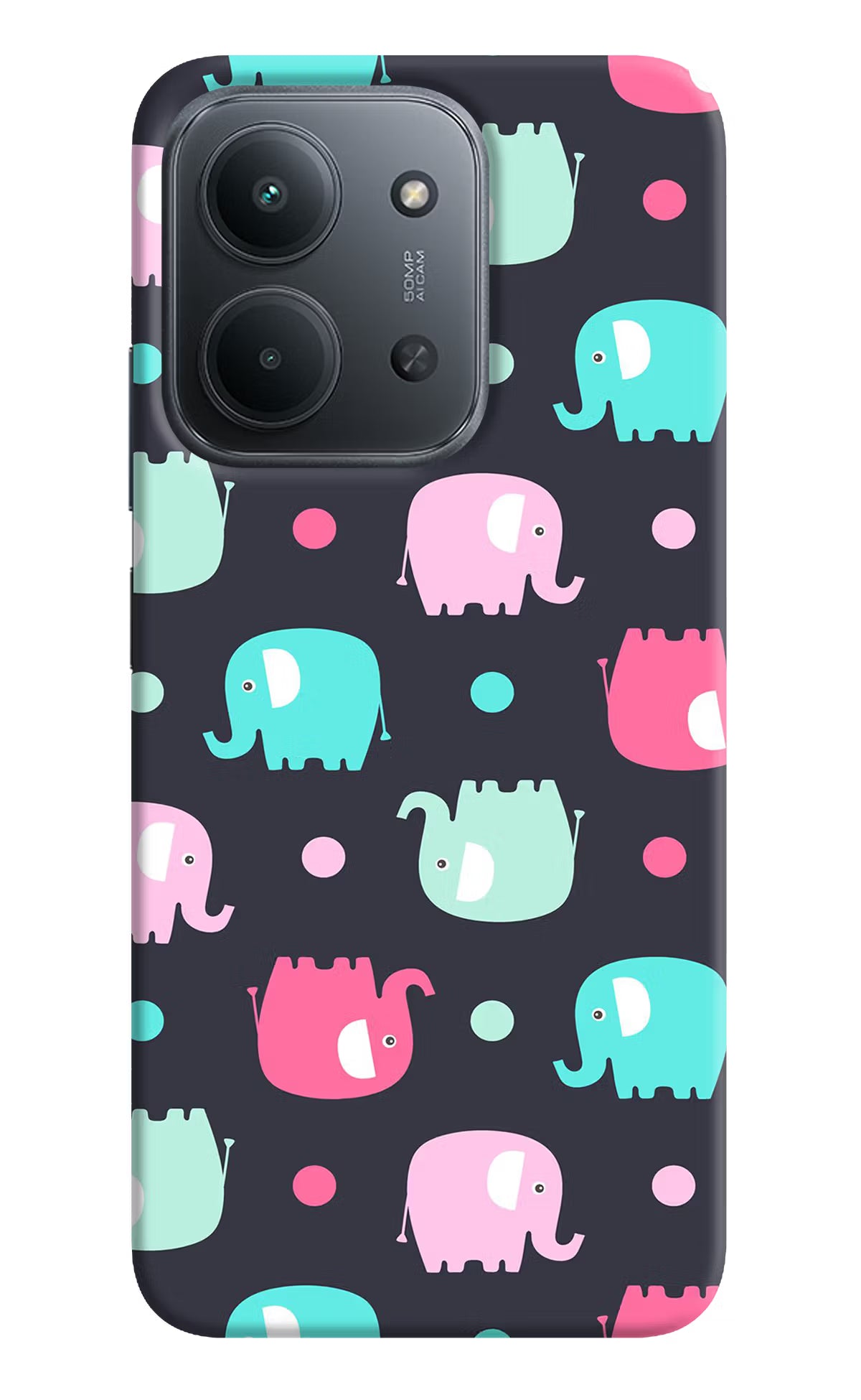 Elephants Redmi 15C 5G Back Cover - Elephants Redmi 15C 5G Back Cover Elephants Redmi 15C 5G Back Cover