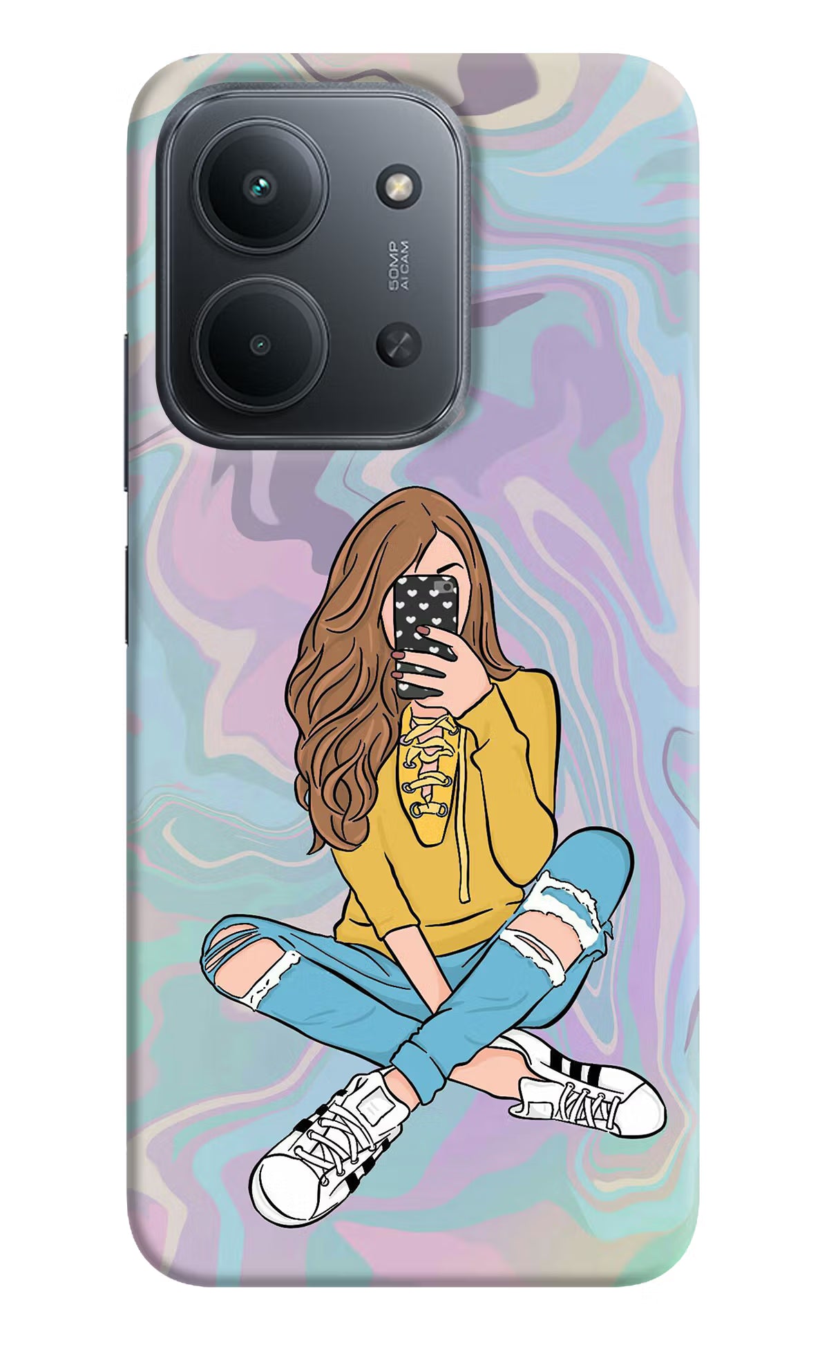 Selfie Girl Redmi 15C 5G Back Cover - Selfie Girl Redmi 15C 5G Back Cover Selfie Girl Redmi 15C 5G Back Cover