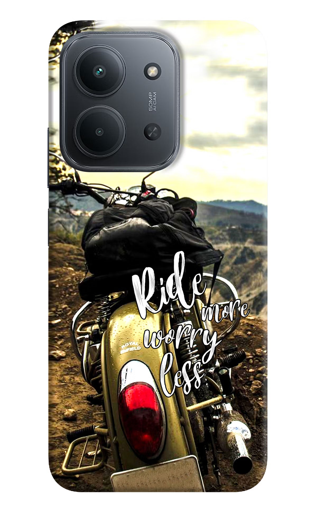 Ride More Worry Less Redmi 15C 5G Back Cover - Ride More Worry Less Redmi 15C 5G Back Cover Ride More Worry Less Redmi 15C 5G Back Cover
