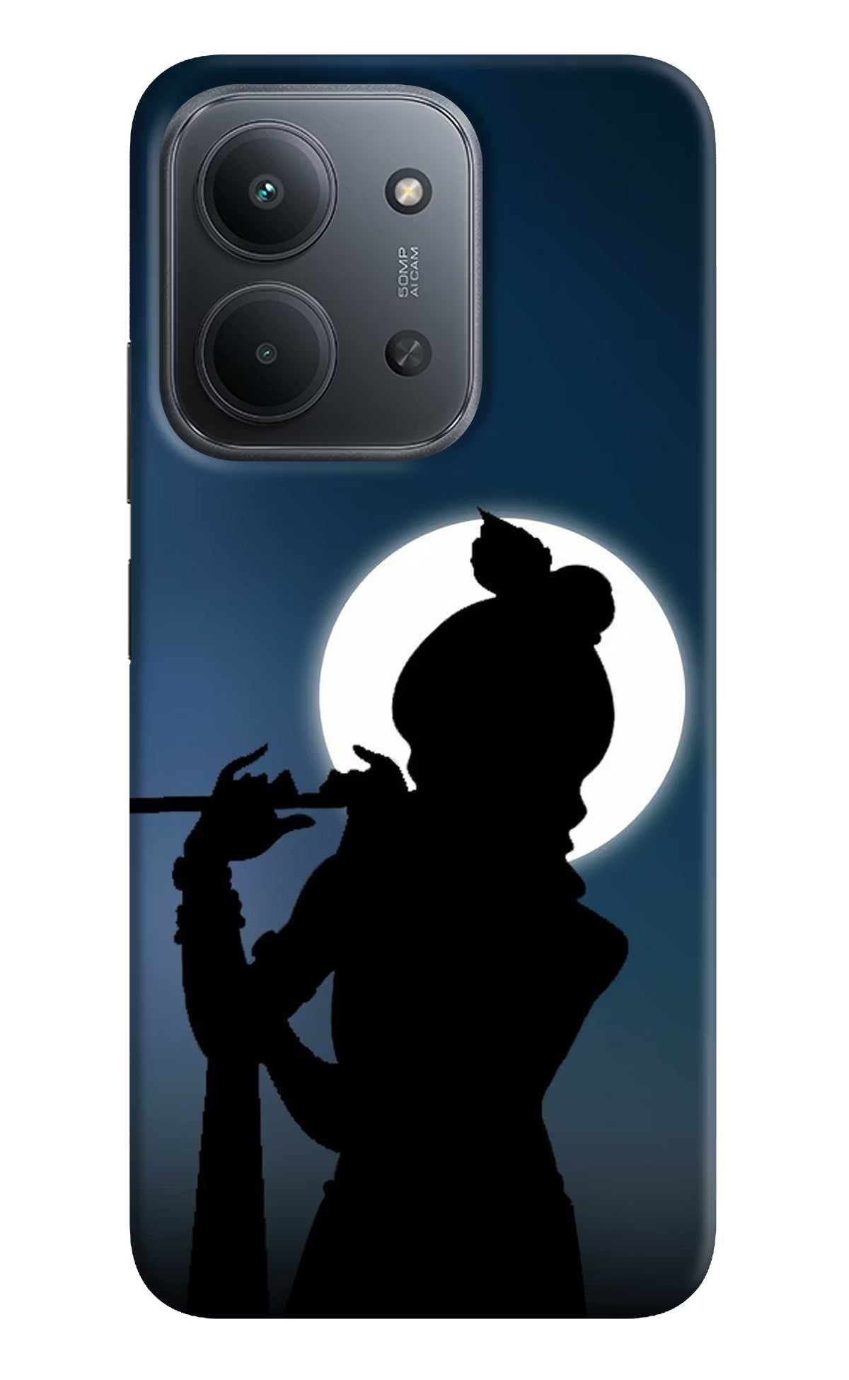 Shri Krishna Silhouette Redmi 15C 5G Back Cover - Shri Krishna Silhouette Redmi 15C 5G Back Cover Shri Krishna Silhouette Redmi 15C 5G Back Cover