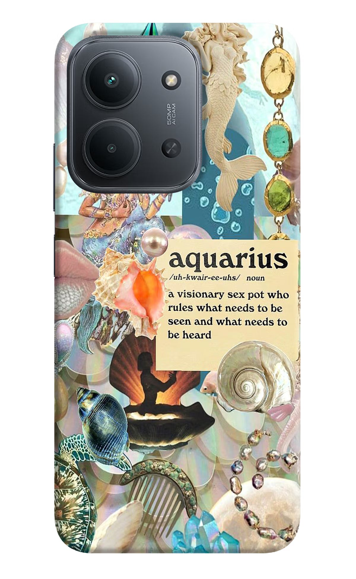 Aquarius Zodiac Redmi 15C 5G Back Cover - Aquarius Zodiac Redmi 15C 5G Back Cover Aquarius Zodiac Redmi 15C 5G Back Cover