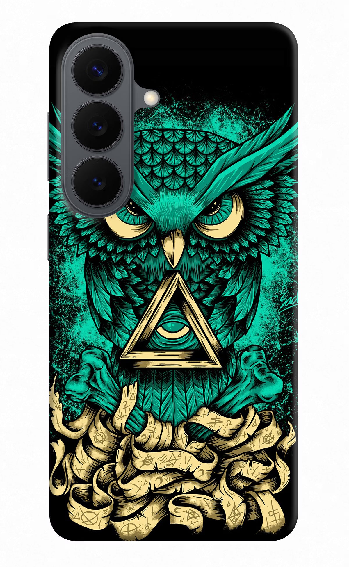 Green Owl Samsung S26 Back Cover - Green Owl Samsung S26 Back Cover Green Owl Samsung S26 Back Cover