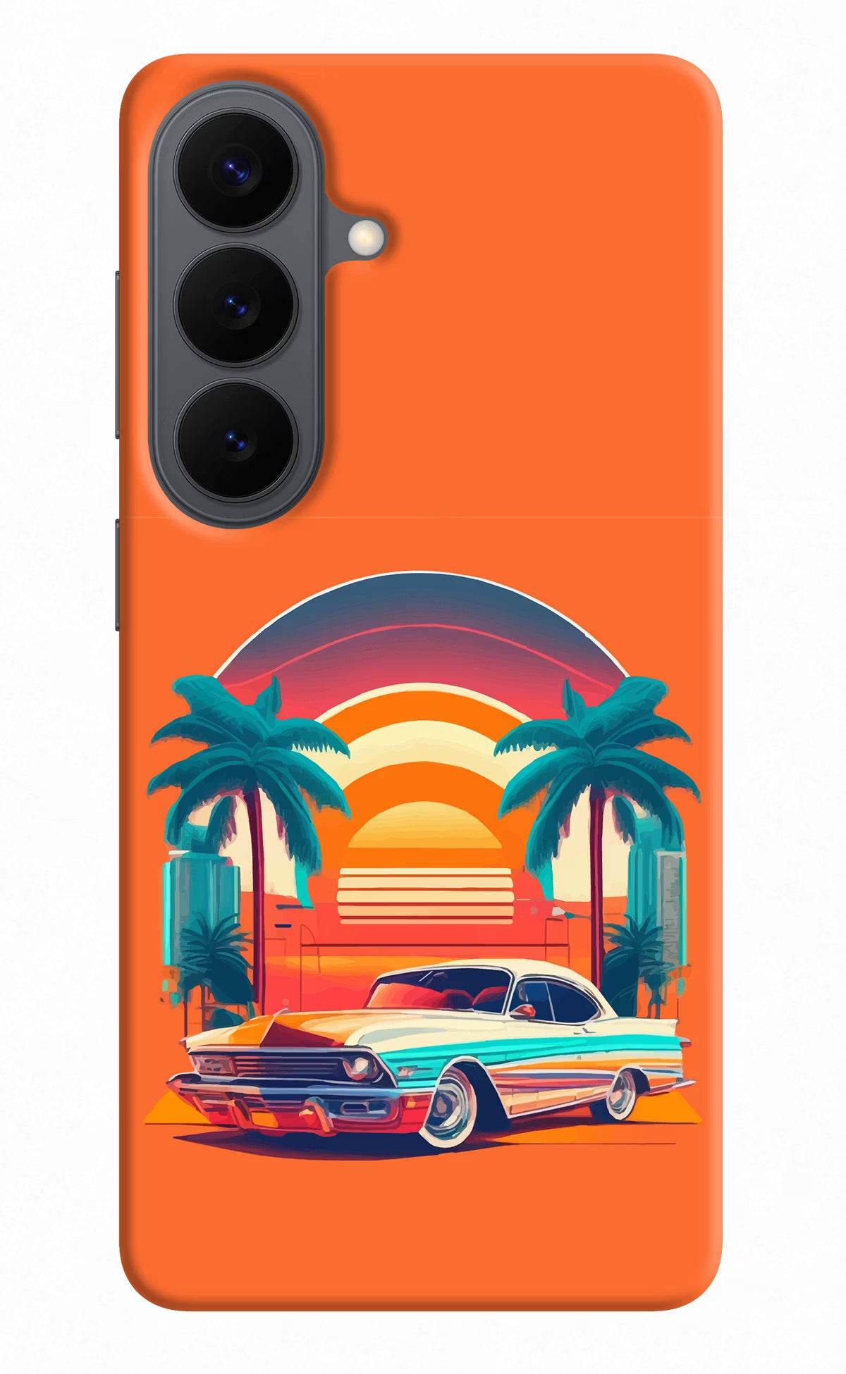 Palm Drive 80s Samsung S26 Back Cover - Palm Drive 80s Samsung S26 Back Cover Palm Drive 80s Samsung S26 Back Cover
