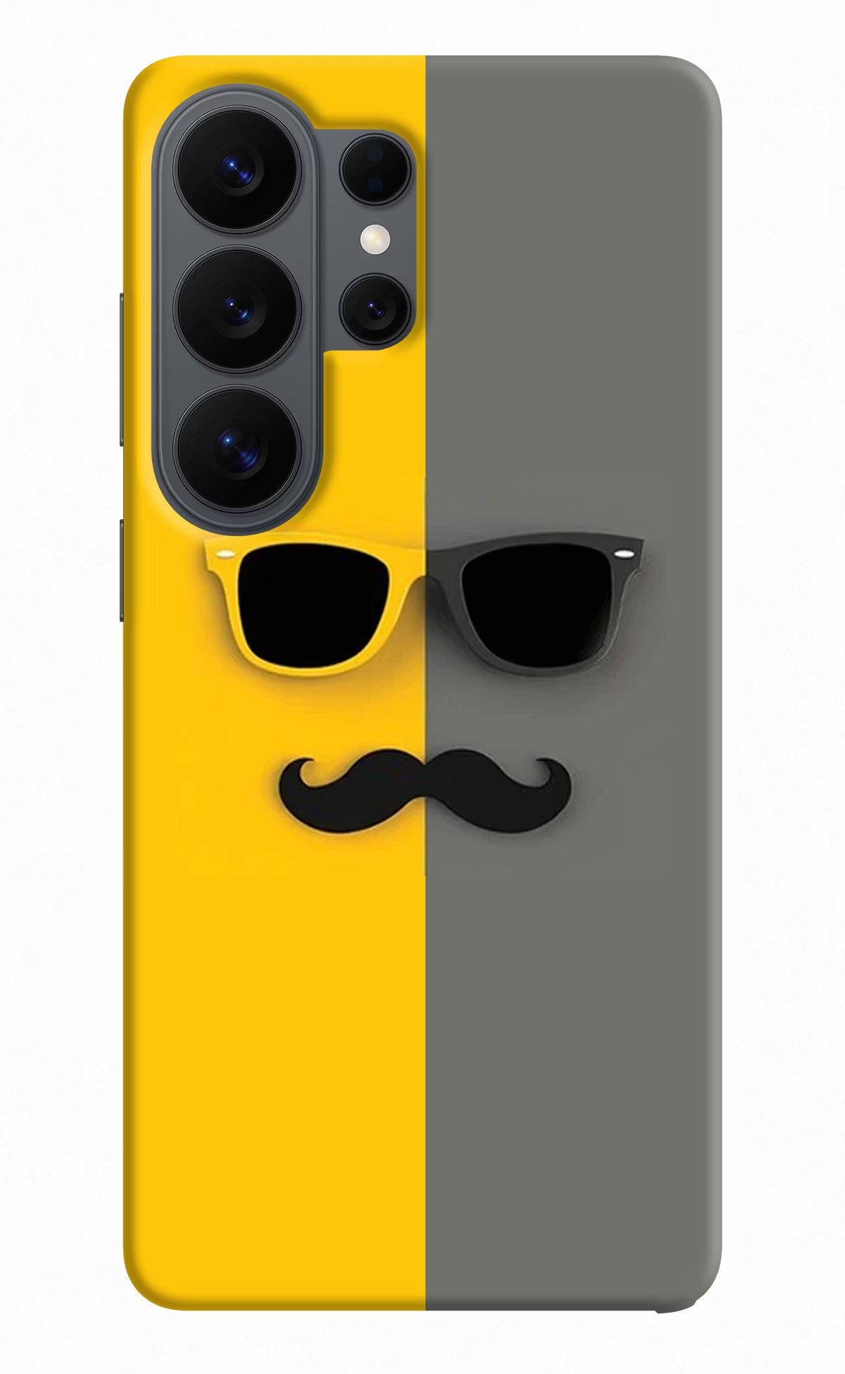 Sunglasses with Mustache Samsung S26 Ultra Back Cover - Sunglasses with Mustache Samsung S26 Ultra Back Cover Sunglasses with Mustache Samsung S26 Ultra Back Cover