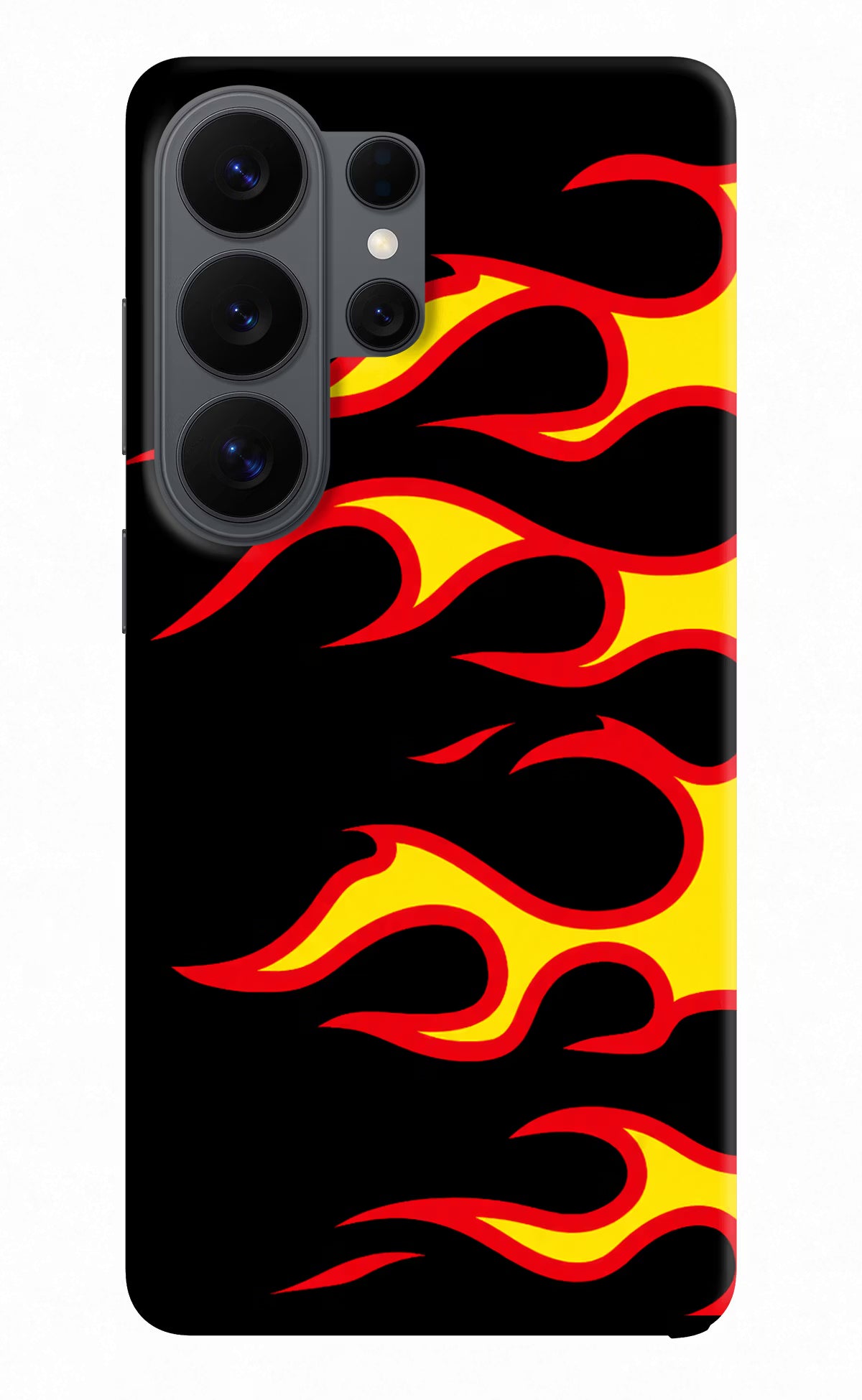 Side Sweep Flames Samsung S26 Ultra Back Cover - Side Sweep Flames Samsung S26 Ultra Hard Case Back Cover by Casekaro Side Sweep Flames Samsung S26 Ultra Hard Case Back Cover by Casekaro