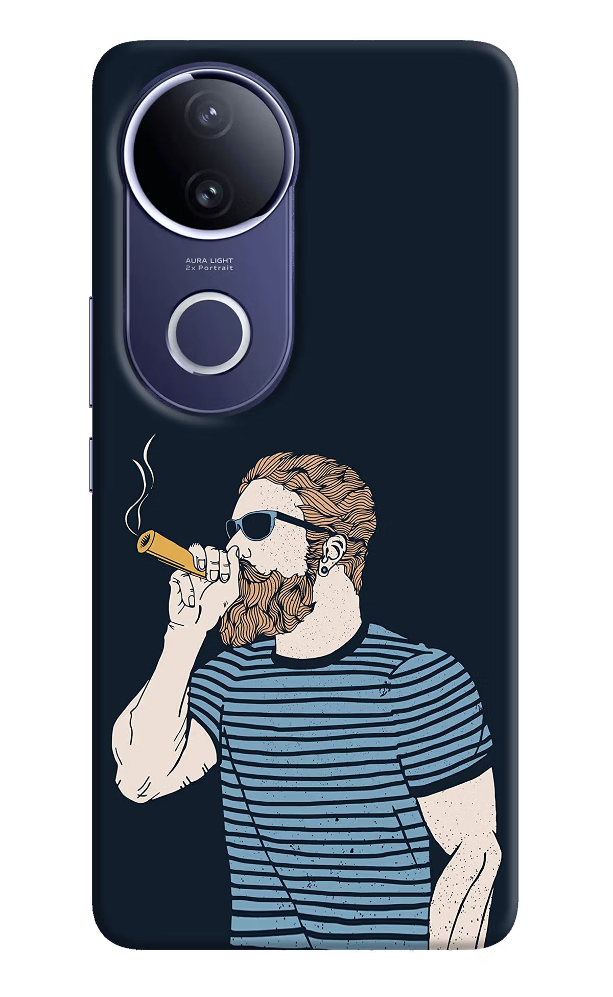 Smoking Vivo V50e 5G Back Cover - Smoking Vivo V50e 5G Hard Case Back Cover by Casekaro Smoking Vivo V50e 5G Hard Case Back Cover by Casekaro
