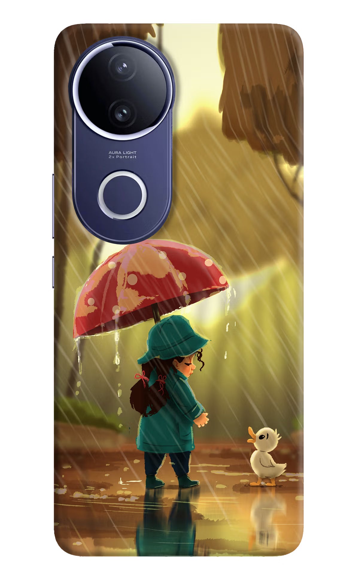 Rainy Day Vivo V50e 5G Back Cover - Rainy Day Vivo V50e 5G Hard Case Back Cover by Casekaro Rainy Day Vivo V50e 5G Hard Case Back Cover by Casekaro