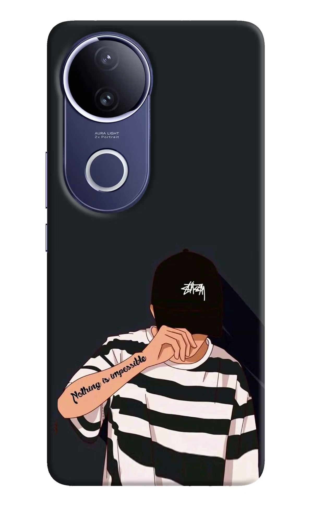 Aesthetic Boy Vivo V50e 5G Back Cover - Aesthetic Boy Vivo V50e 5G Hard Case Back Cover by Casekaro Aesthetic Boy Vivo V50e 5G Hard Case Back Cover by Casekaro