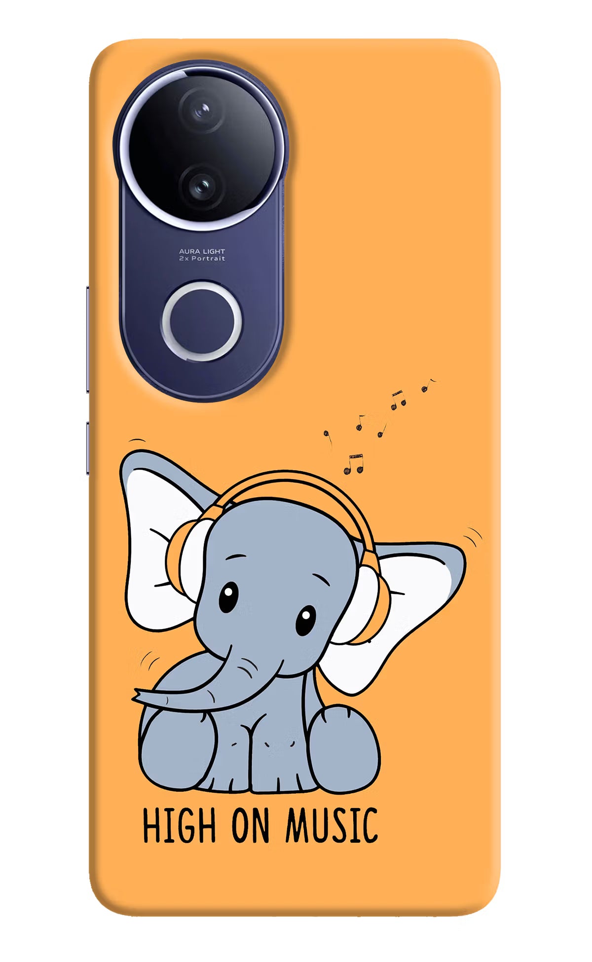 High On Music Vivo V50e 5G Back Cover - High On Music Vivo V50e 5G Hard Case Back Cover by Casekaro High On Music Vivo V50e 5G Hard Case Back Cover by Casekaro