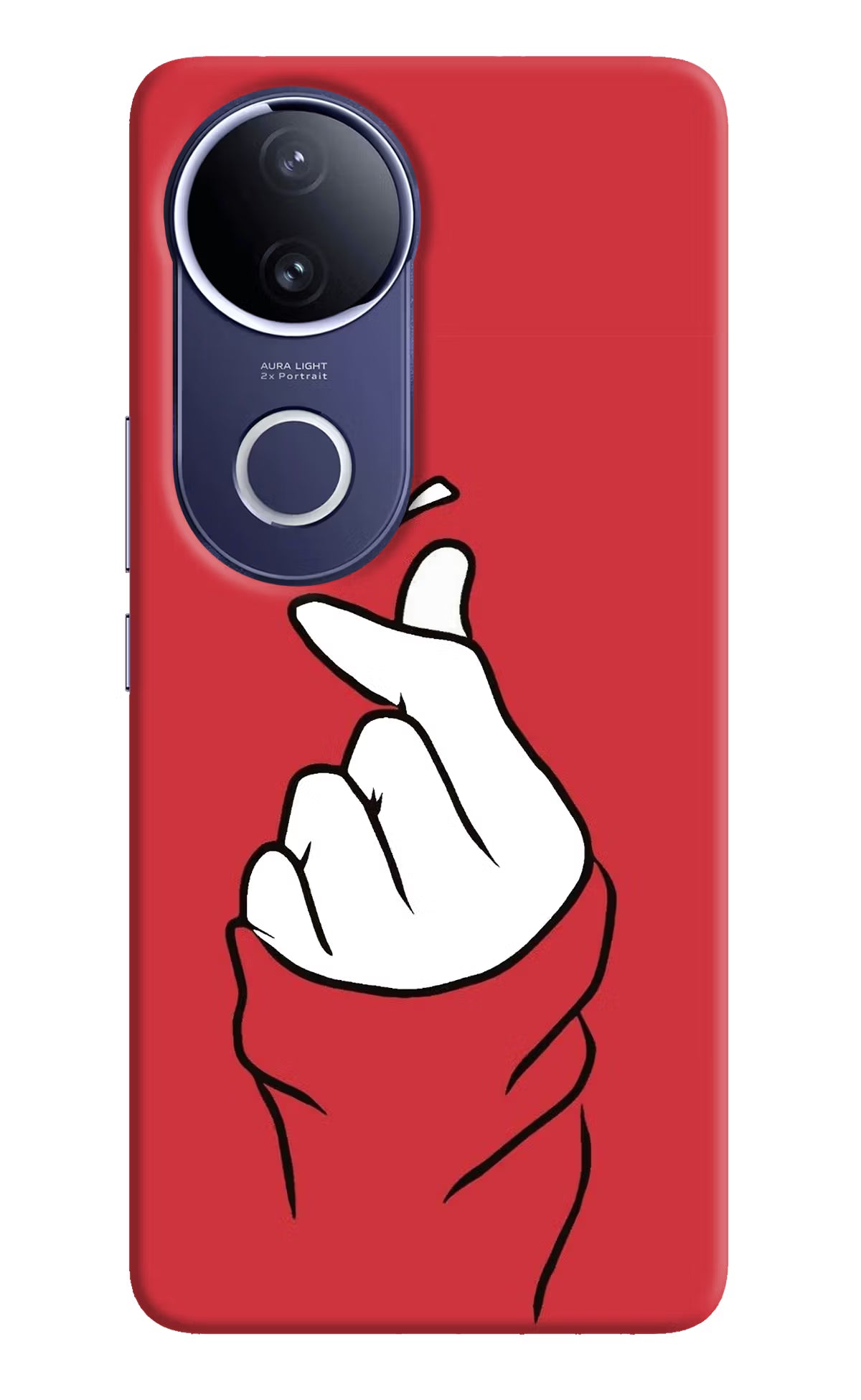 Korean Love Sign Vivo V50e 5G Back Cover - Korean Love Sign Vivo V50e 5G Hard Case Back Cover by Casekaro Korean Love Sign Vivo V50e 5G Hard Case Back Cover by Casekaro