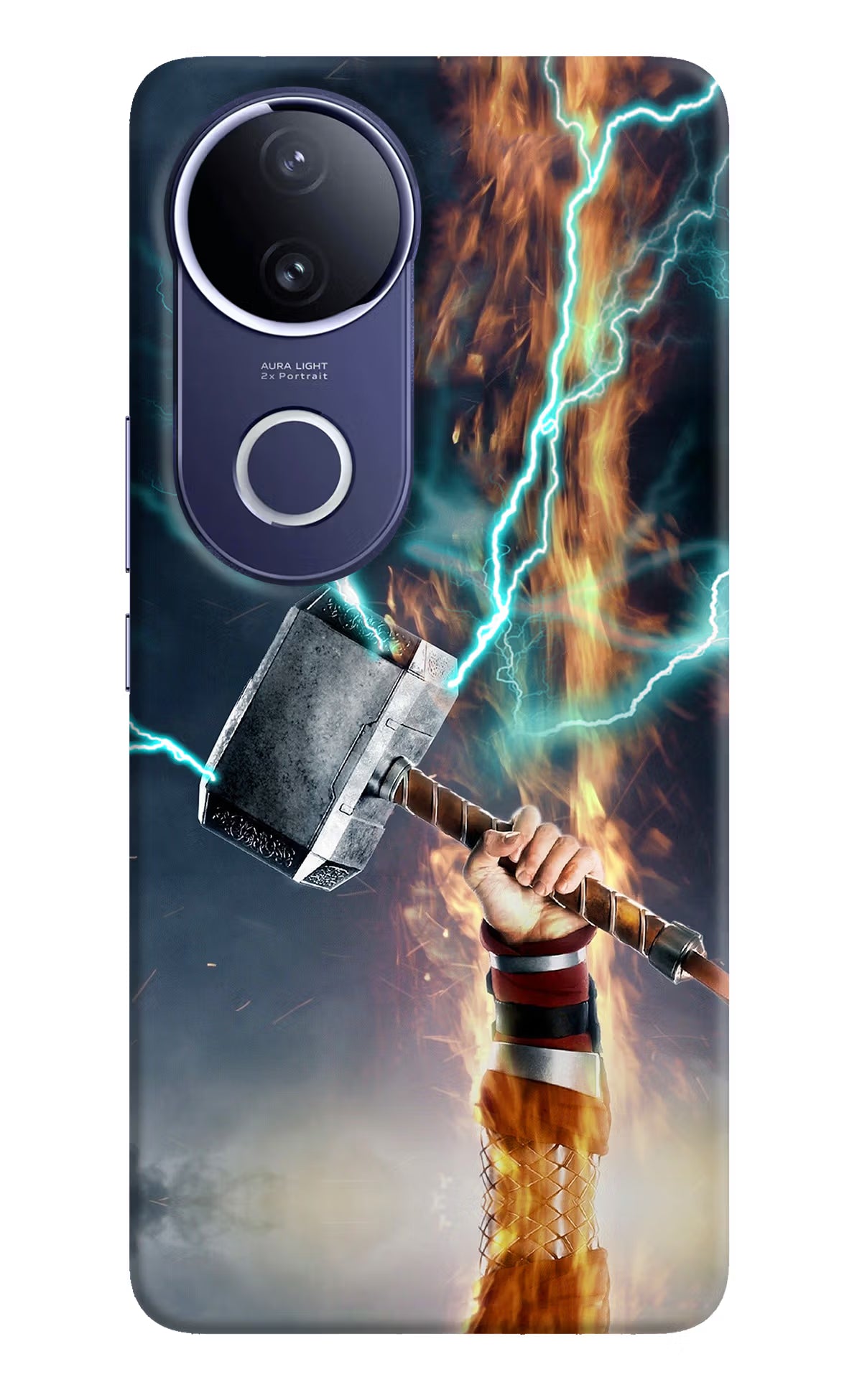 Thor Hammer Mjolnir Vivo V50e 5G Back Cover - Thor Hammer Mjolnir Vivo V50e 5G Hard Case Back Cover by Casekaro Thor Hammer Mjolnir Vivo V50e 5G Hard Case Back Cover by Casekaro