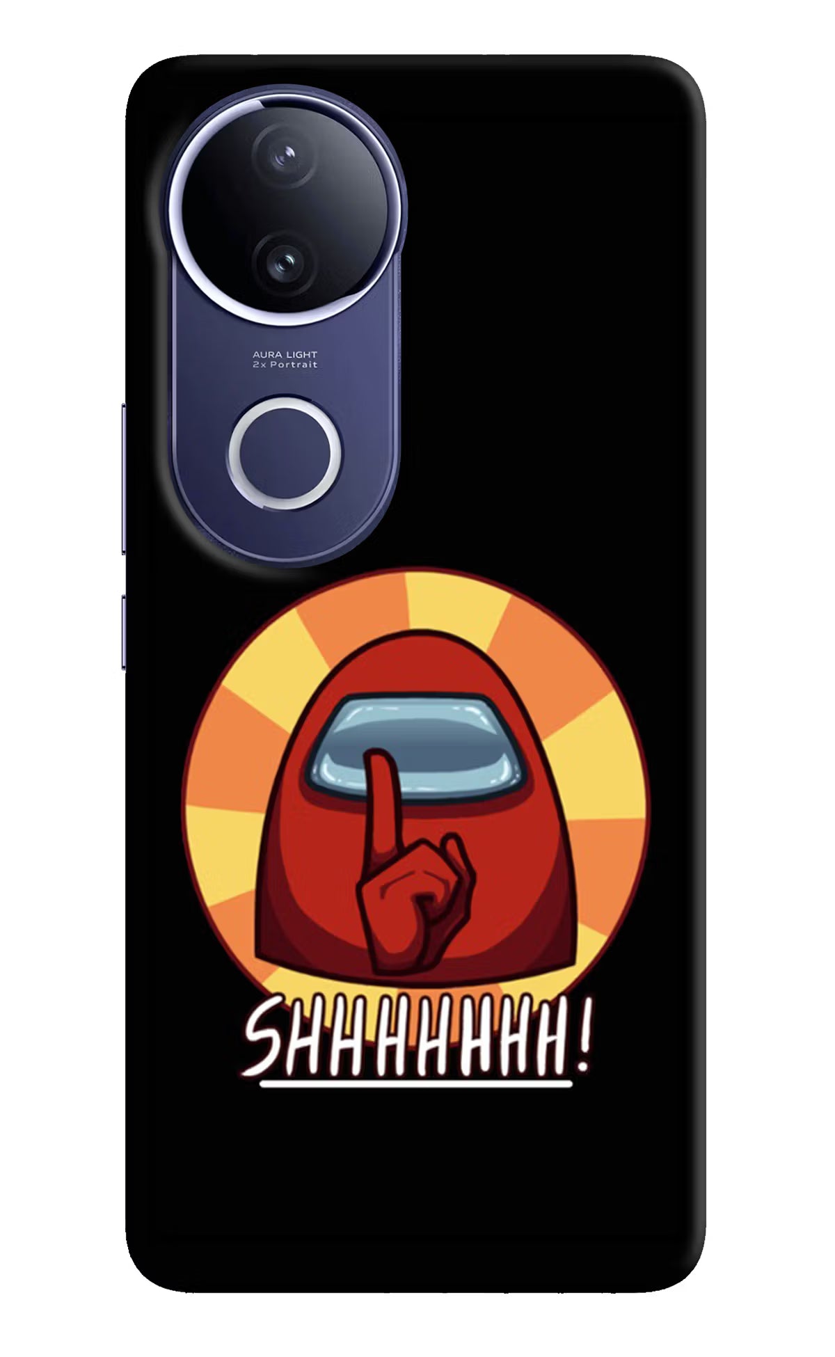 Among Us Shhh! Vivo V50e 5G Back Cover - Among Us Shhh! Vivo V50e 5G Hard Case Back Cover by Casekaro Among Us Shhh! Vivo V50e 5G Hard Case Back Cover by Casekaro
