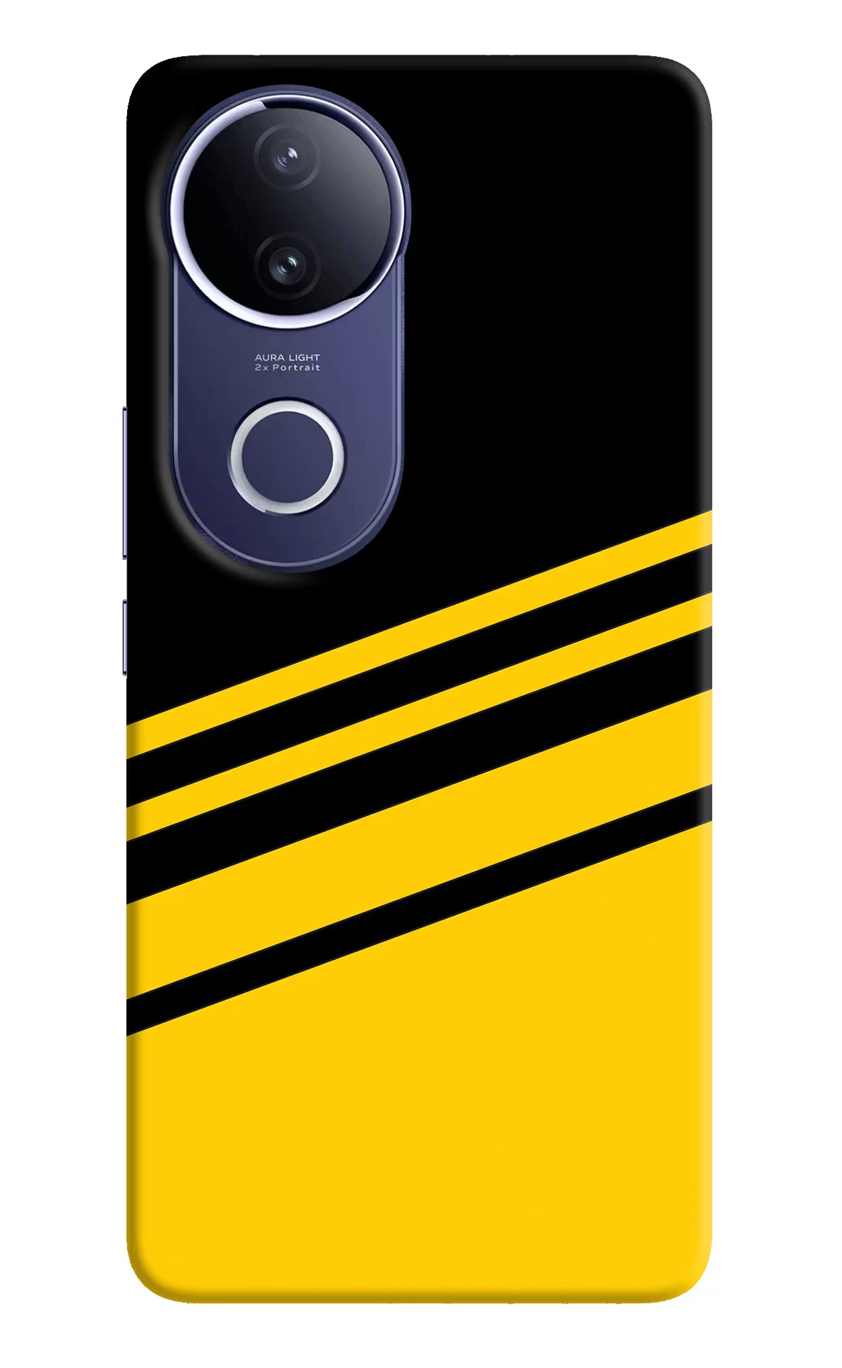 Yellow Shades Vivo V50e 5G Back Cover - Yellow Shades Vivo V50e 5G Hard Case Back Cover by Casekaro Yellow Shades Vivo V50e 5G Hard Case Back Cover by Casekaro