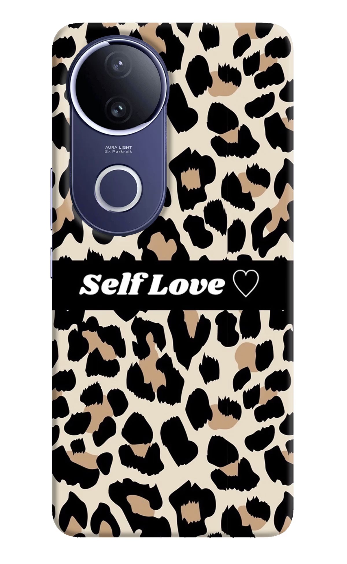 Leopard Print Self Love Vivo V50e 5G Back Cover - Leopard Print Self Love Vivo V50e 5G Hard Case Back Cover by Casekaro Leopard Print Self Love Vivo V50e 5G Hard Case Back Cover by Casekaro