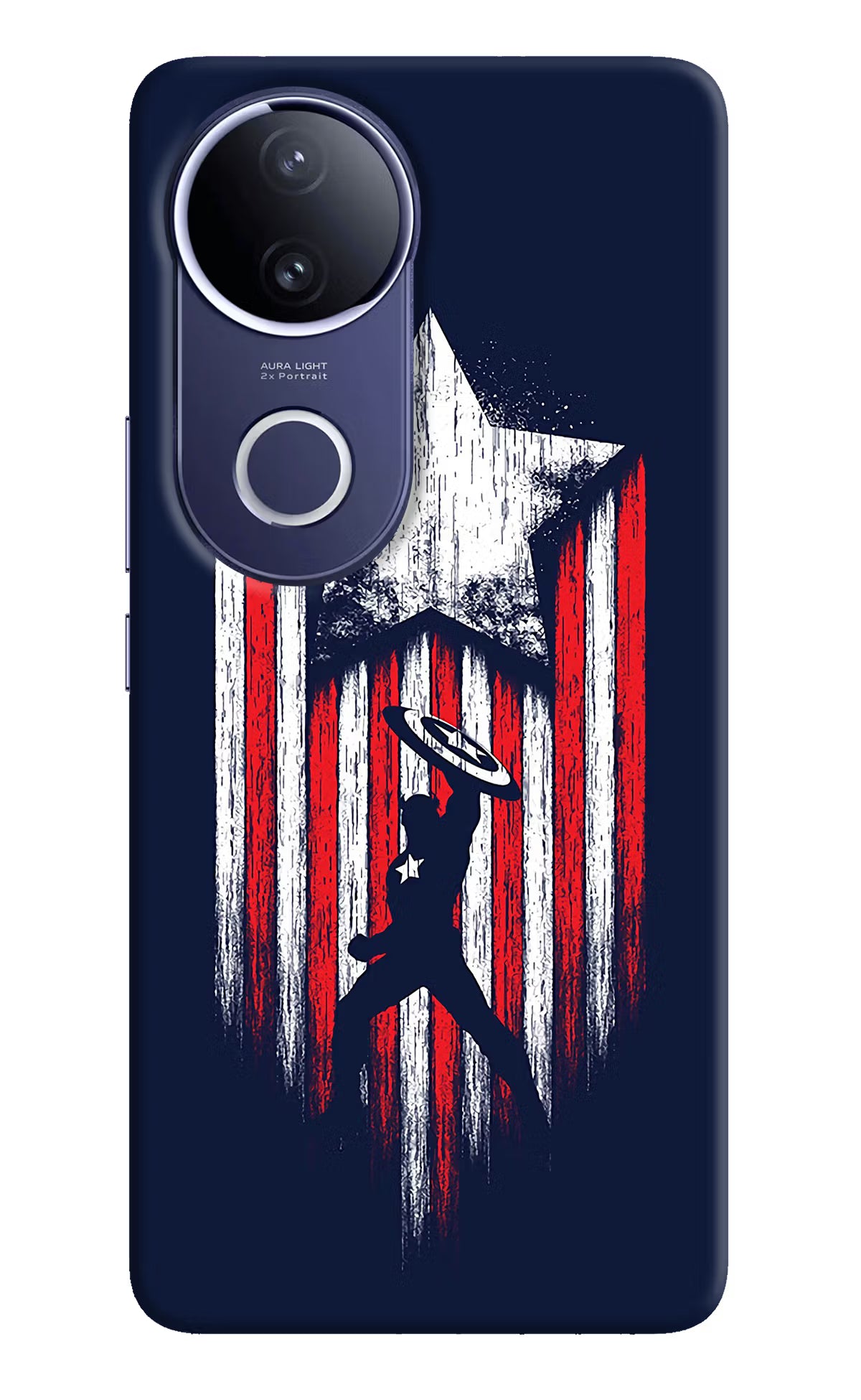 Captain America Marvel Art Vivo V50e 5G Back Cover - Captain America Marvel Art Vivo V50e 5G Hard Case Back Cover by Casekaro Captain America Marvel Art Vivo V50e 5G Hard Case Back Cover by Casekaro