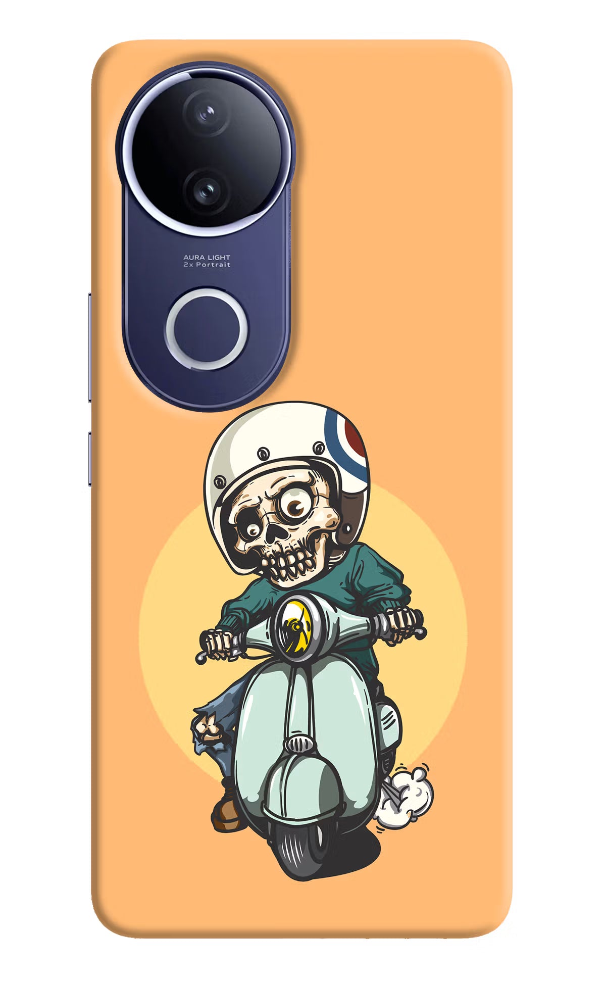 Undead Biker Vivo V50e 5G Back Cover - Undead Biker Vivo V50e 5G Hard Case Back Cover by Casekaro Undead Biker Vivo V50e 5G Hard Case Back Cover by Casekaro