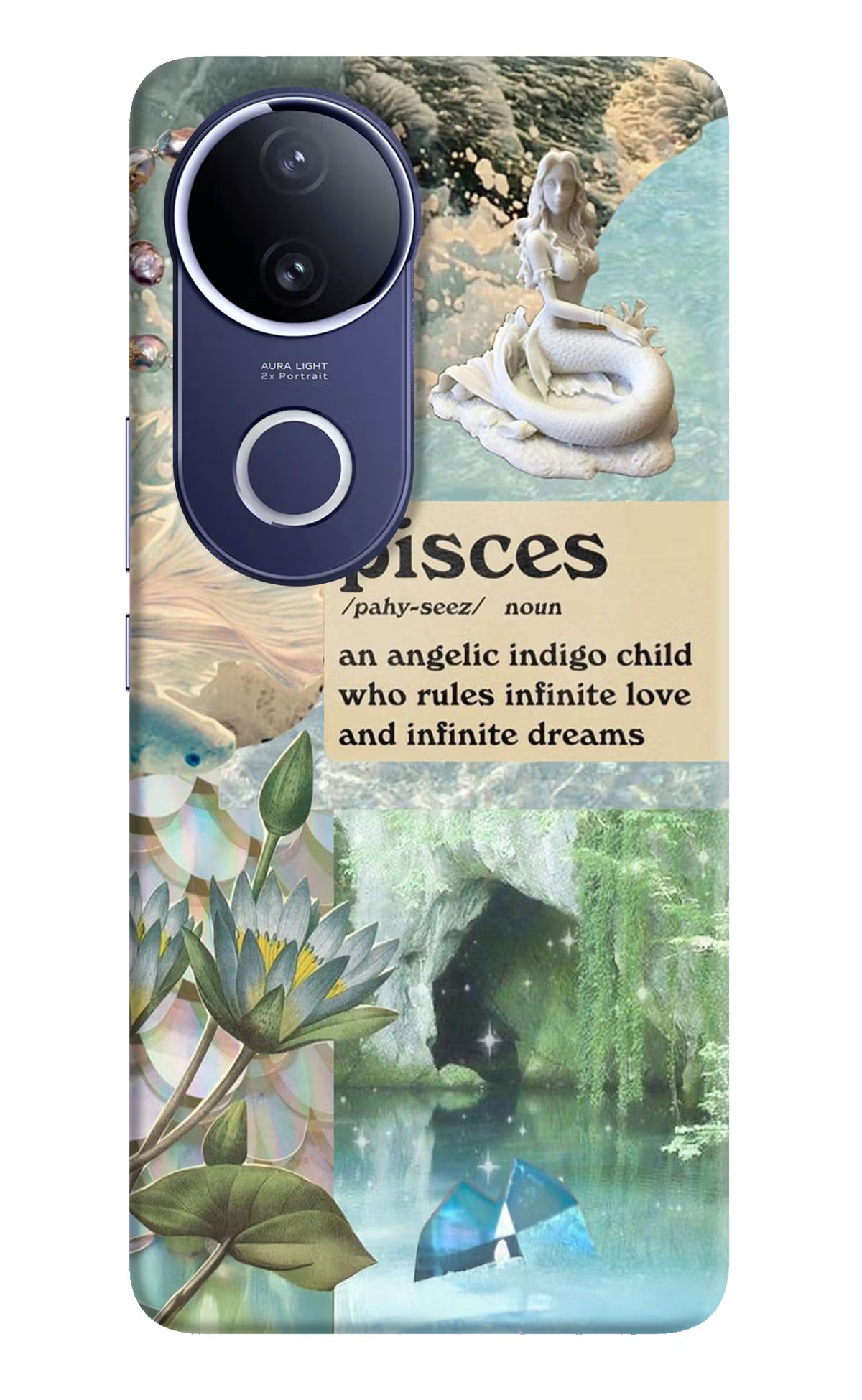 Pisces Zodiac Vivo V50e 5G Back Cover - Pisces Zodiac Vivo V50e 5G Hard Case Back Cover by Casekaro Pisces Zodiac Vivo V50e 5G Hard Case Back Cover by Casekaro