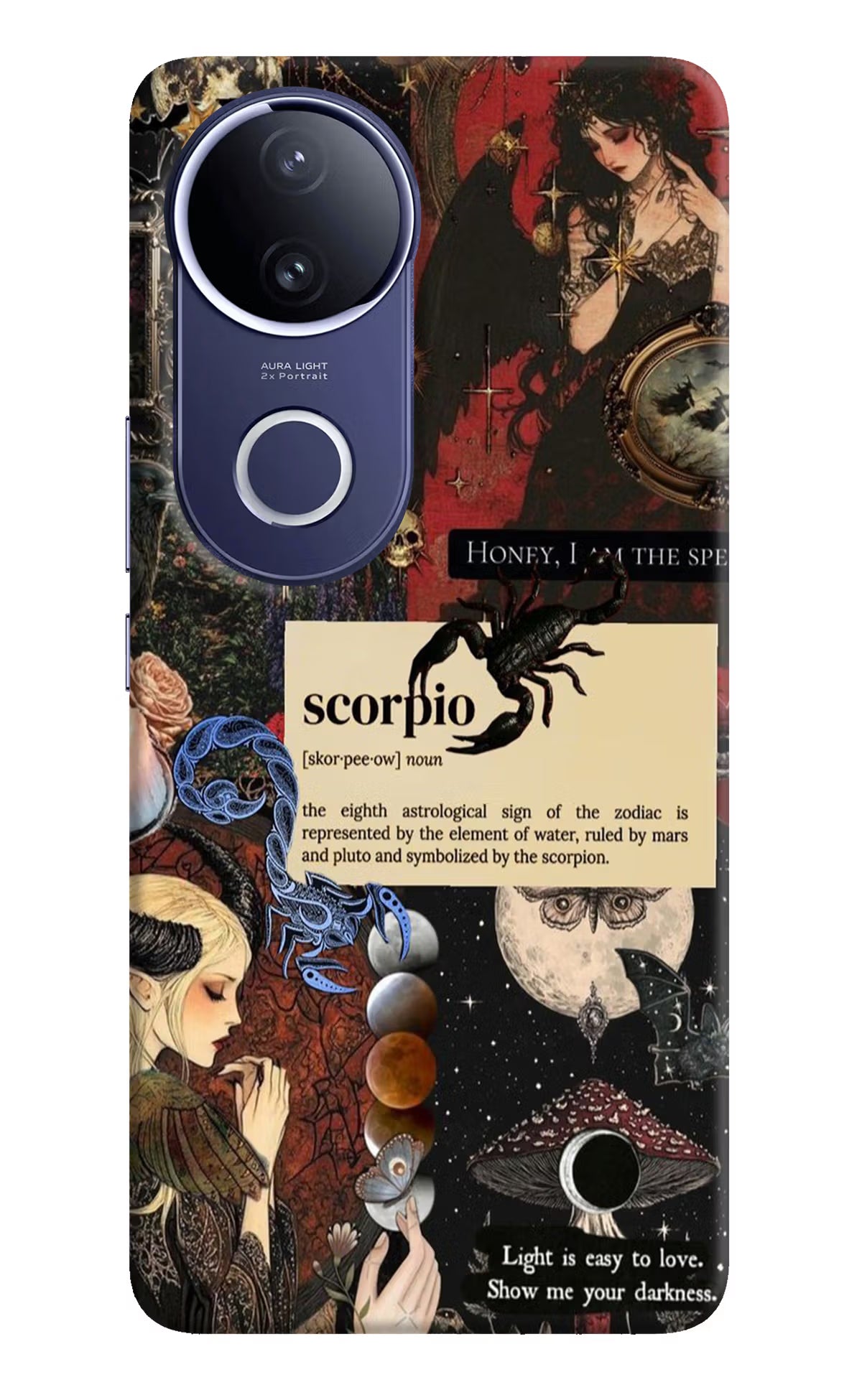 Scorpio Zodiac Vivo V50e 5G Back Cover - Scorpio Zodiac Vivo V50e 5G Hard Case Back Cover by Casekaro Scorpio Zodiac Vivo V50e 5G Hard Case Back Cover by Casekaro