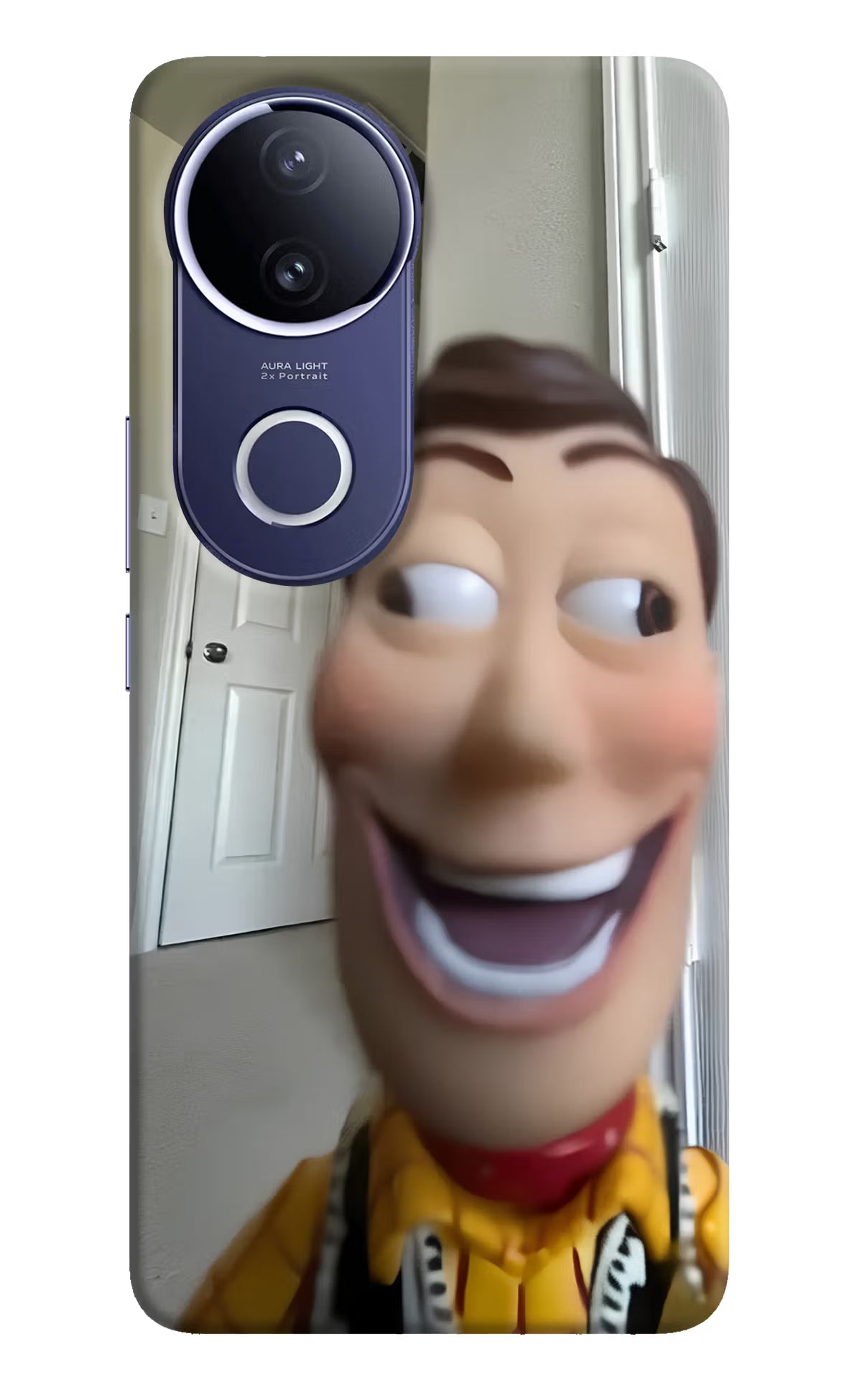 Side Eye Woody Vivo V50e 5G Back Cover - Side Eye Woody Vivo V50e 5G Hard Case Back Cover by Casekaro Side Eye Woody Vivo V50e 5G Hard Case Back Cover by Casekaro