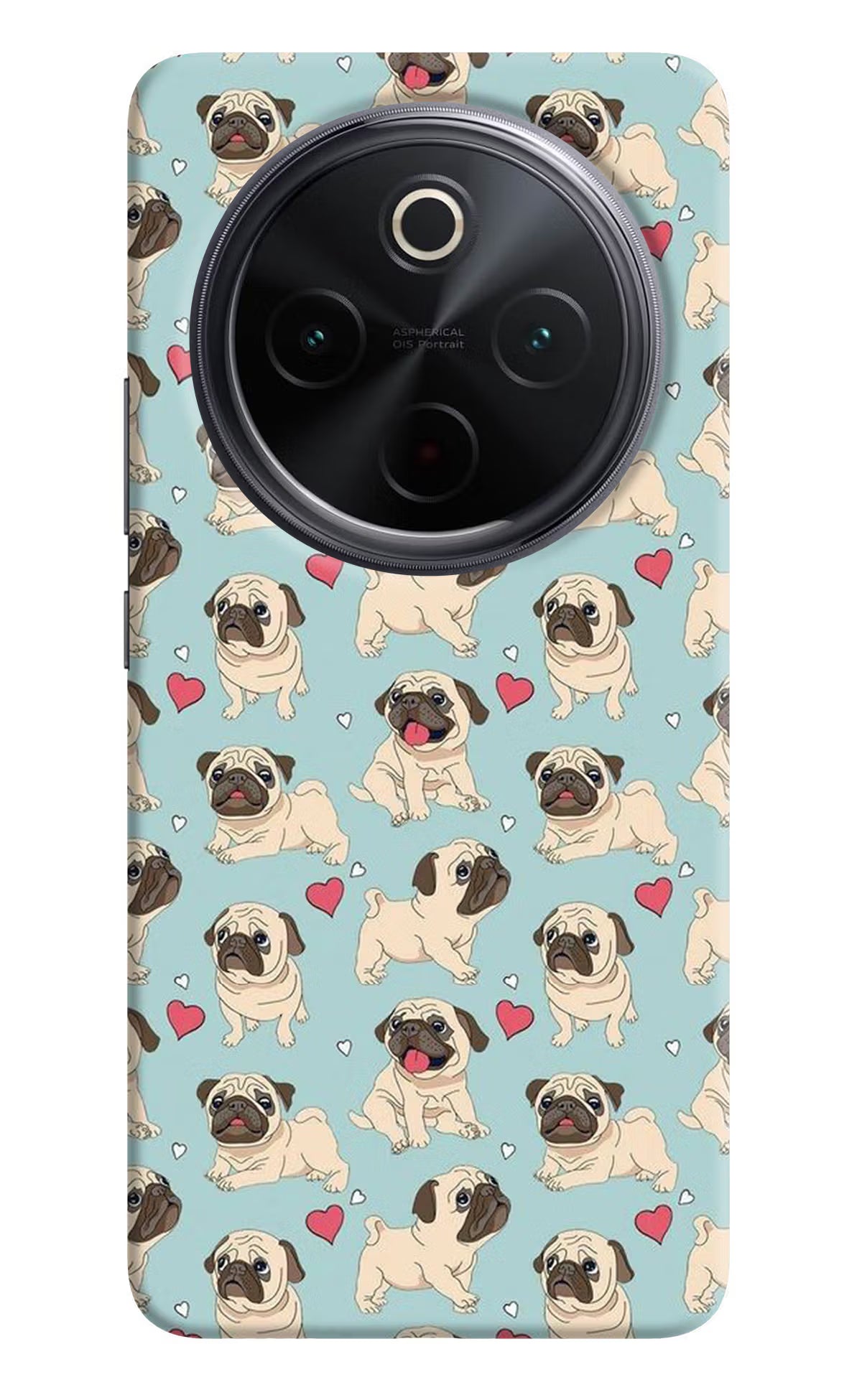 Pug Dog iQOO Z10 5G Back Cover - Pug Dog iQOO Z10 5G Hard Case Back Cover by Casekaro Pug Dog iQOO Z10 5G Hard Case Back Cover by Casekaro