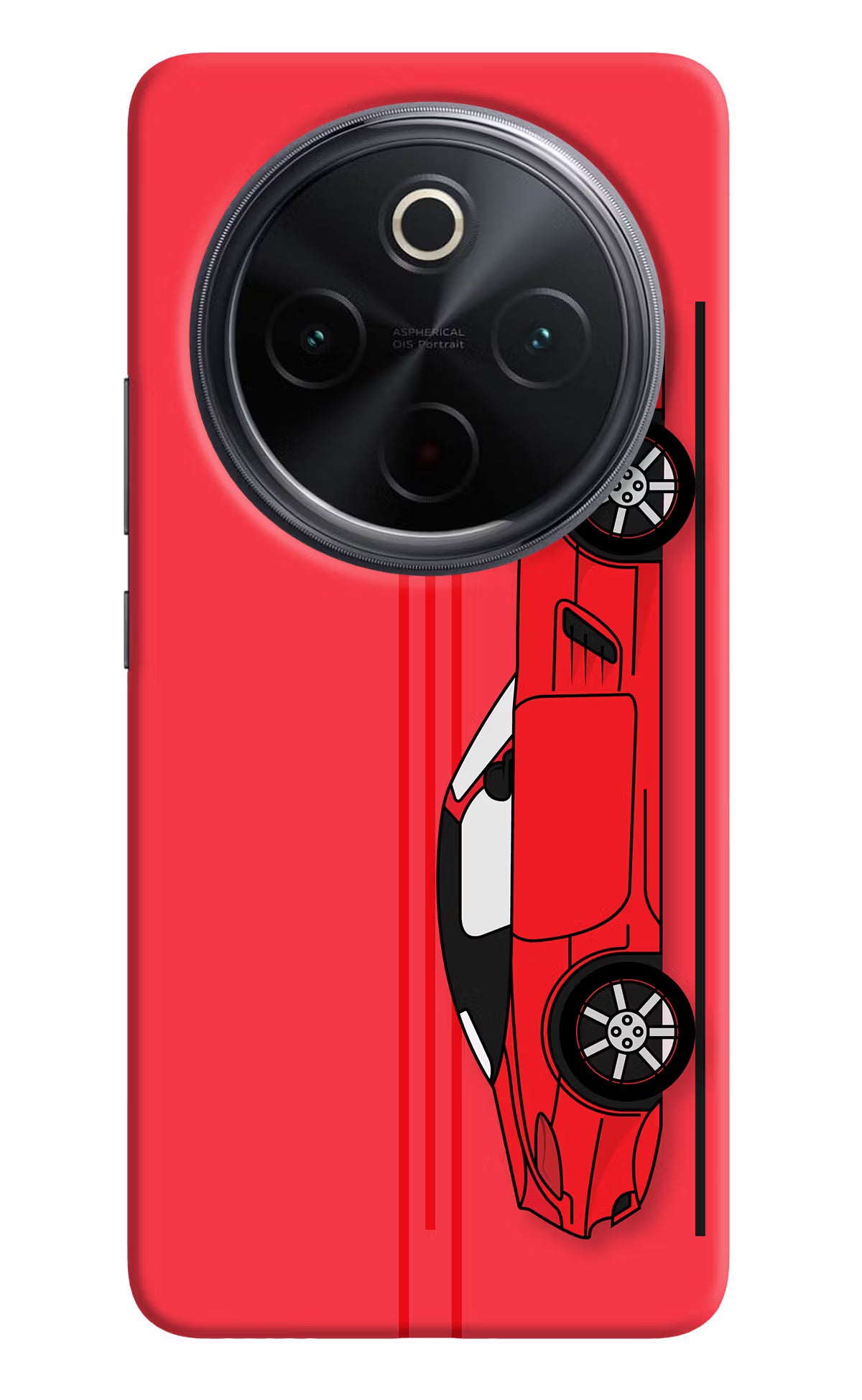 Red Velocity iQOO Z10 5G Back Cover - Red Velocity iQOO Z10 5G Hard Case Back Cover by Casekaro Red Velocity iQOO Z10 5G Hard Case Back Cover by Casekaro