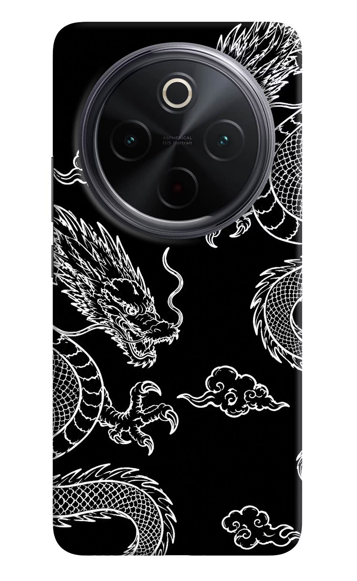 Twin Dragons iQOO Z10 5G Back Cover - Twin Dragons iQOO Z10 5G Hard Case Back Cover by Casekaro Twin Dragons iQOO Z10 5G Hard Case Back Cover by Casekaro