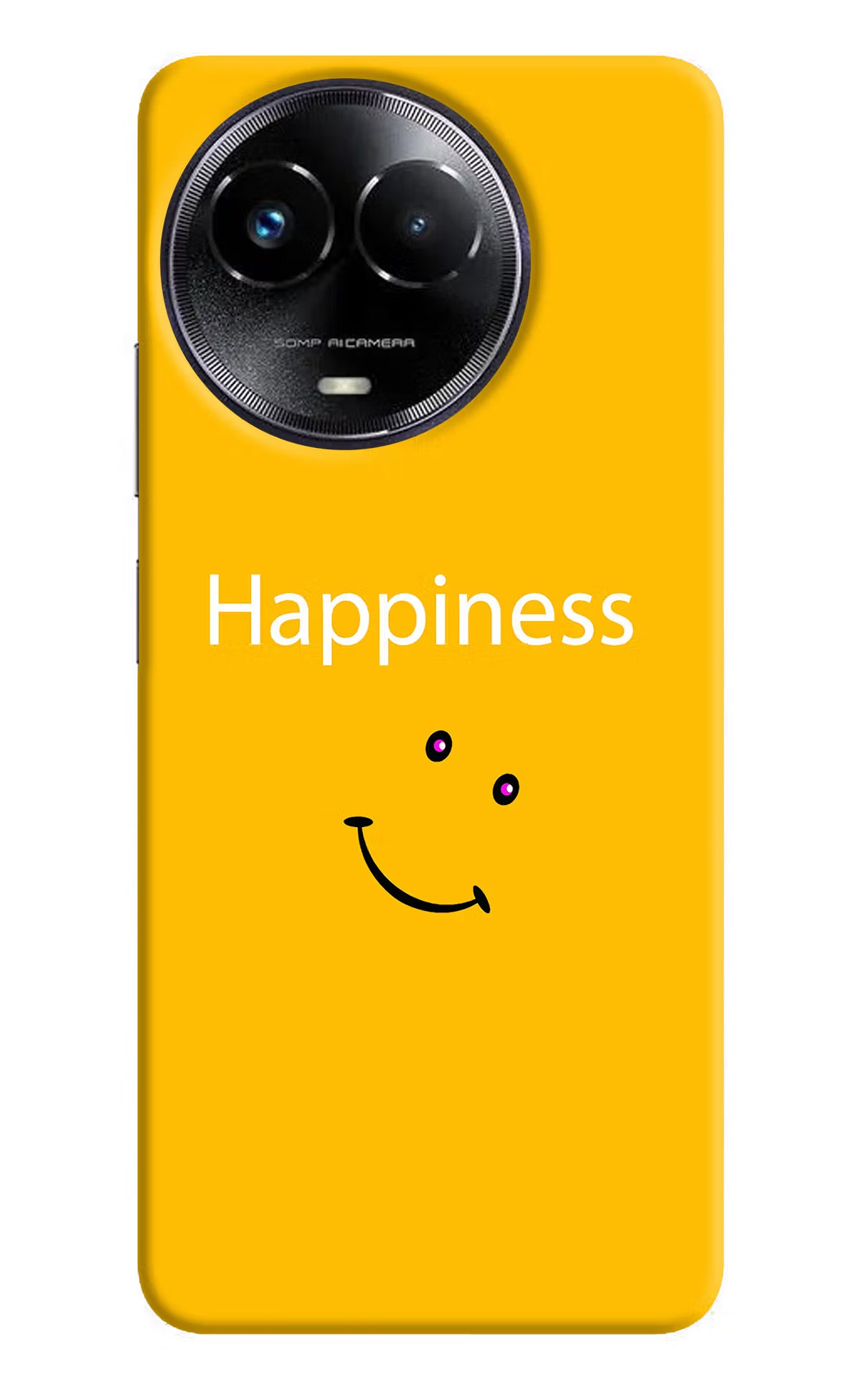 Happiness With Smiley Realme Narzo 60x Back Cover - Happiness With Smiley Realme Narzo 60x Hard Case Back Cover by Casekaro Happiness With Smiley Realme Narzo 60x Hard Case Back Cover by Casekaro