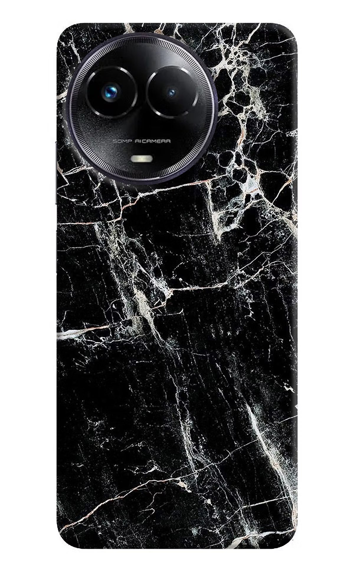 Black Marble Texture Realme Narzo 60x Back Cover - Black Marble Texture Realme Narzo 60x Hard Case Back Cover by Casekaro Black Marble Texture Realme Narzo 60x Hard Case Back Cover by Casekaro