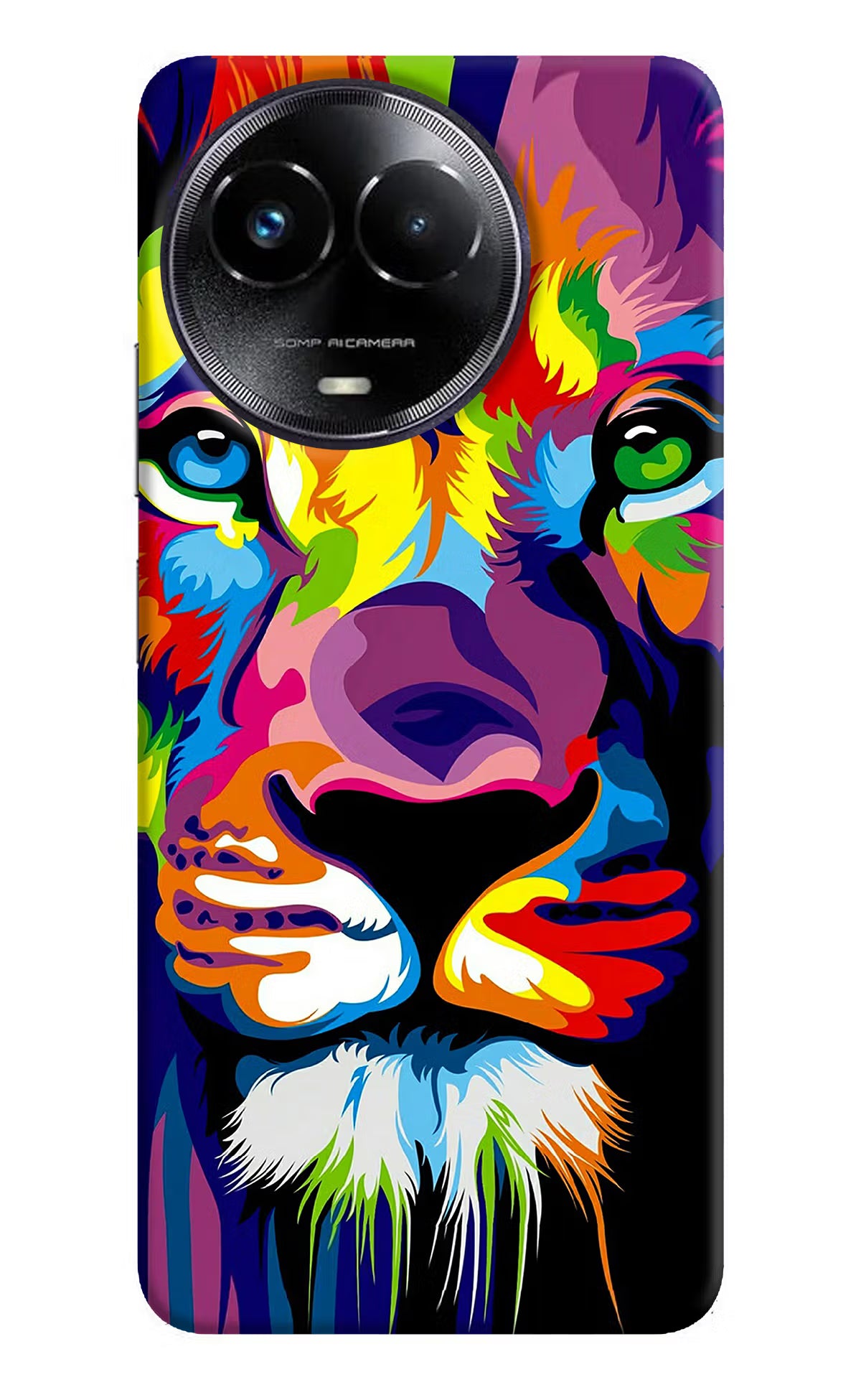 Lion Realme Narzo 60x Back Cover - Lion Realme Narzo 60x Hard Case Back Cover by Casekaro Lion Realme Narzo 60x Hard Case Back Cover by Casekaro