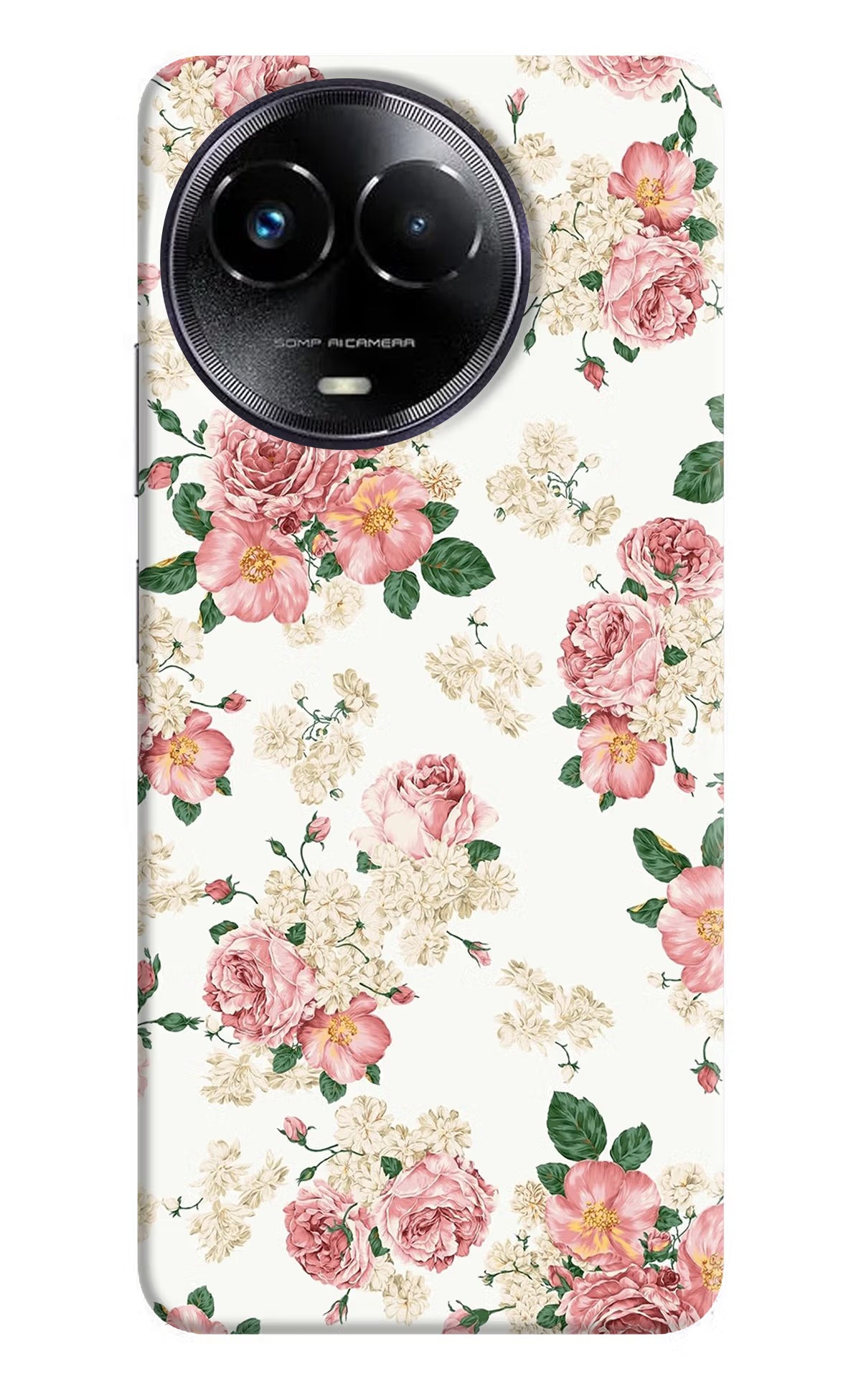 Flowers Realme Narzo 60x Back Cover - Flowers Realme Narzo 60x Hard Case Back Cover by Casekaro Flowers Realme Narzo 60x Hard Case Back Cover by Casekaro