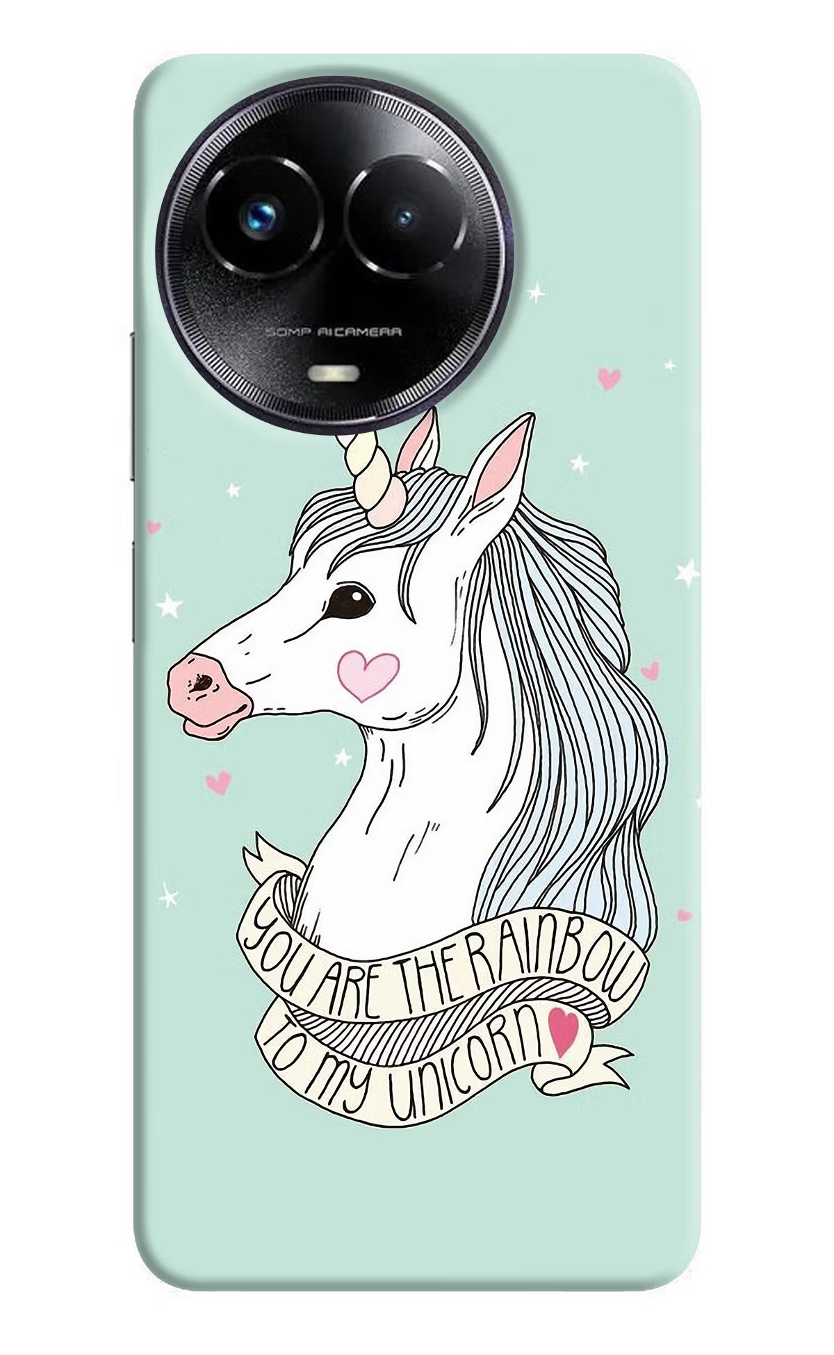 Unicorn Wallpaper Realme Narzo 60x Back Cover - Unicorn Wallpaper Realme Narzo 60x Hard Case Back Cover by Casekaro Unicorn Wallpaper Realme Narzo 60x Hard Case Back Cover by Casekaro