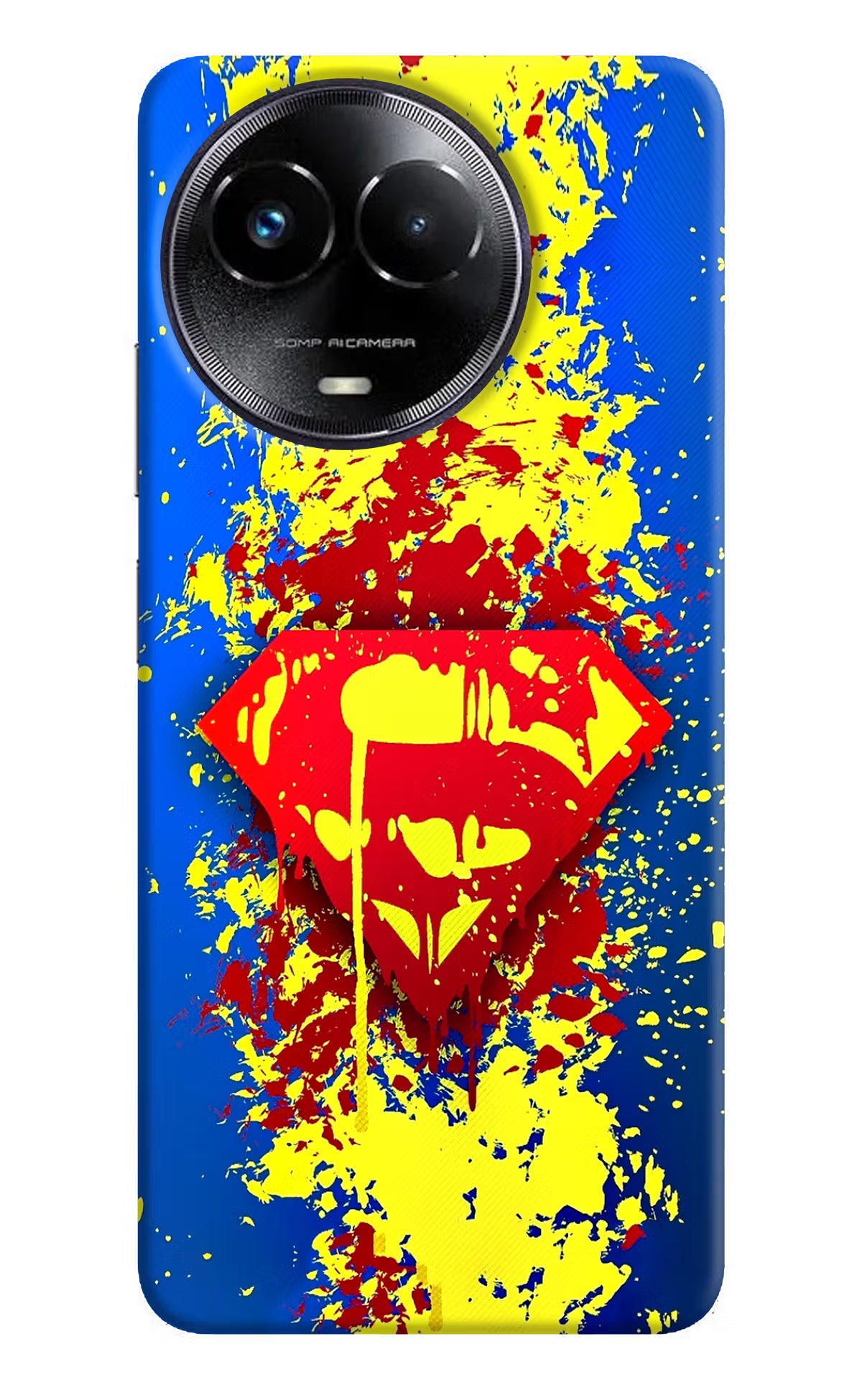 Superman logo Realme Narzo 60x Back Cover - Superman logo Realme Narzo 60x Hard Case Back Cover by Casekaro Superman logo Realme Narzo 60x Hard Case Back Cover by Casekaro