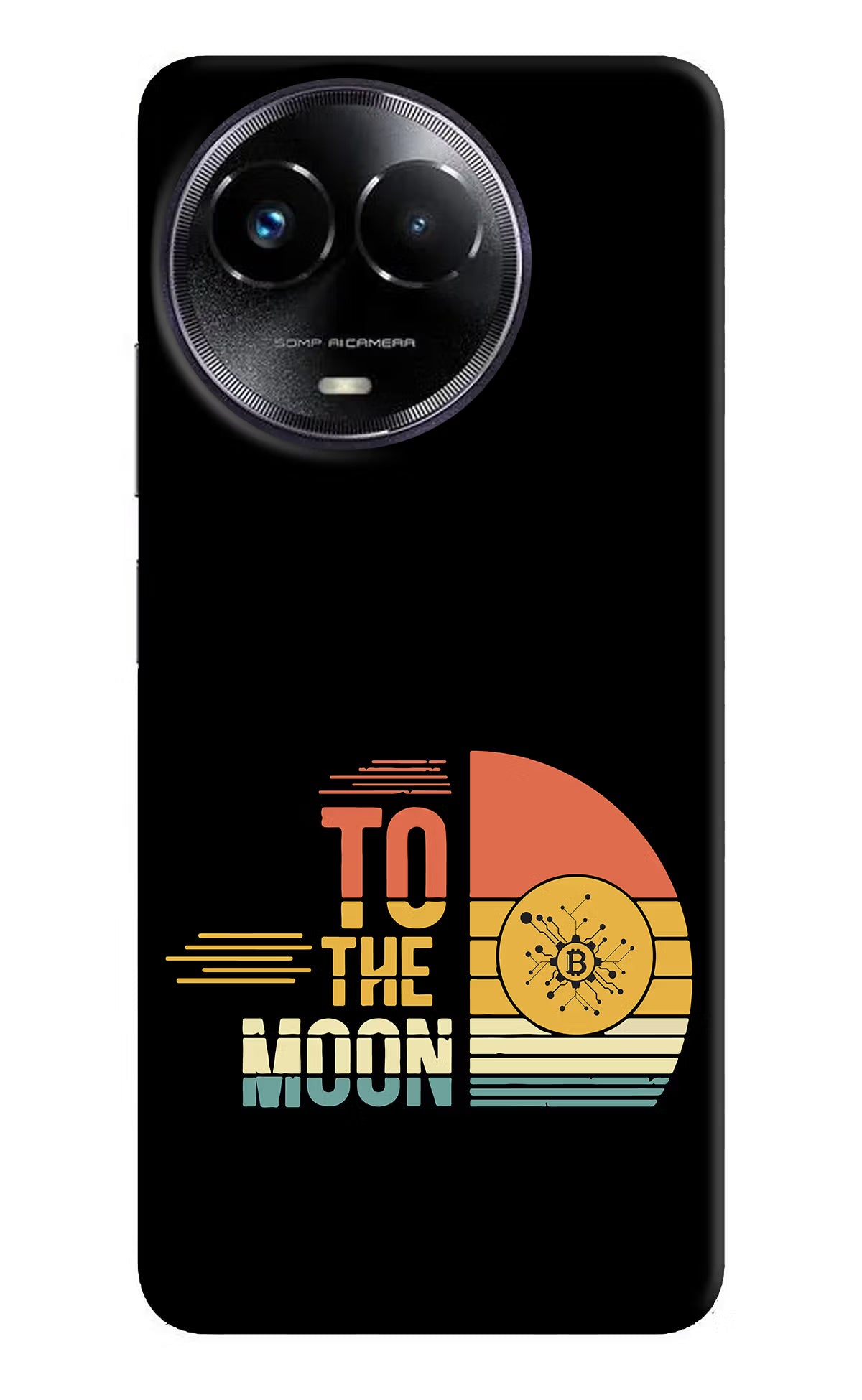 To the Moon Realme Narzo 60x Back Cover - To the Moon Realme Narzo 60x Hard Case Back Cover by Casekaro To the Moon Realme Narzo 60x Hard Case Back Cover by Casekaro
