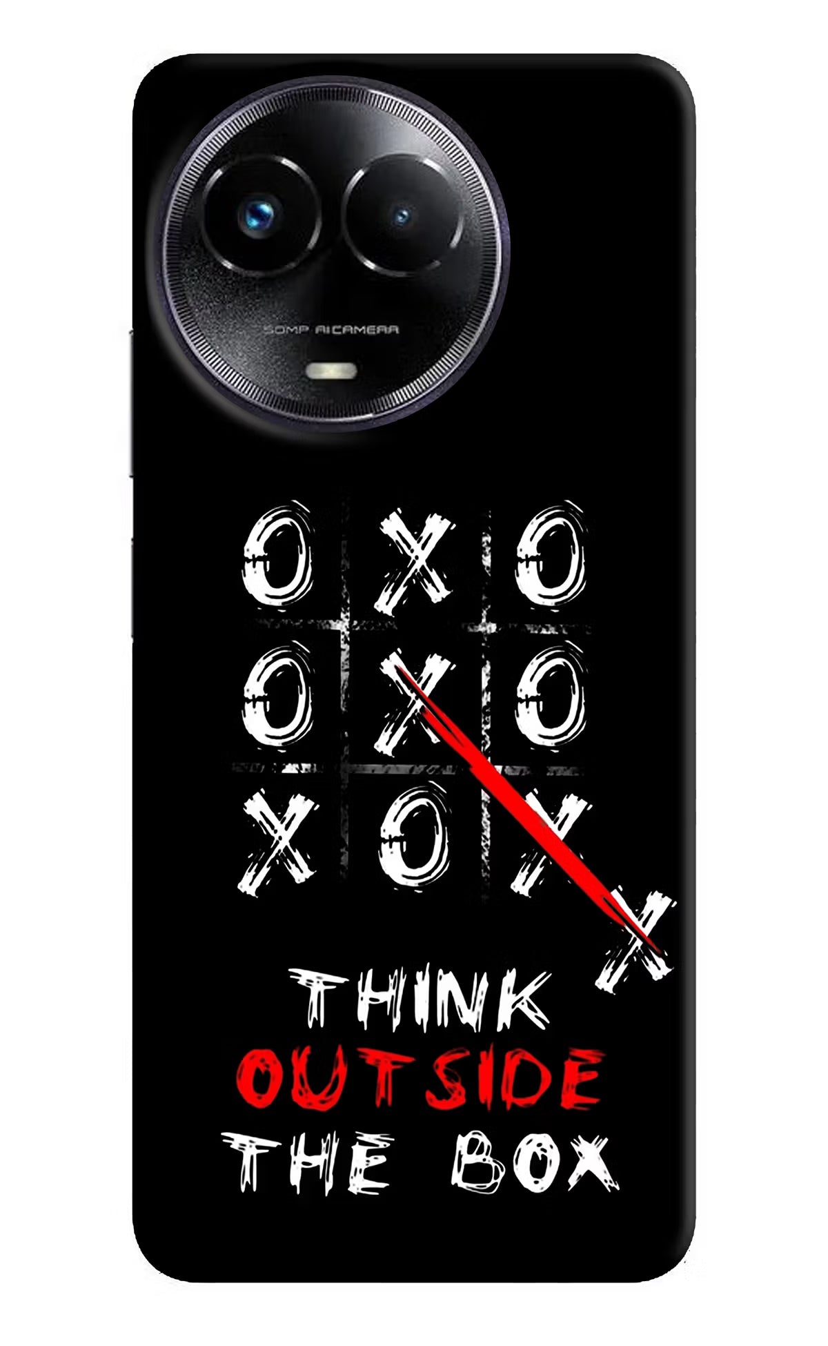 Think out of the BOX Realme Narzo 60x Back Cover - Think out of the BOX Realme Narzo 60x Hard Case Back Cover by Casekaro Think out of the BOX Realme Narzo 60x Hard Case Back Cover by Casekaro