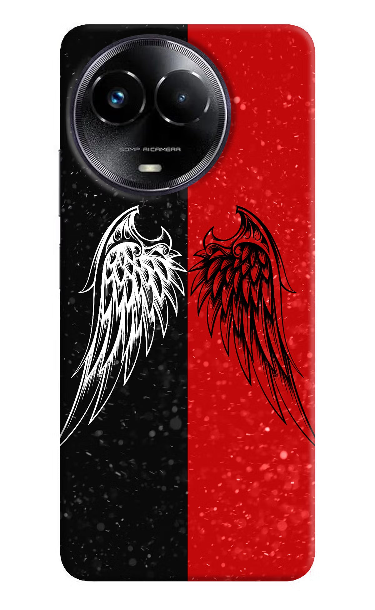 Wings Realme Narzo 60x Back Cover - Wings Realme Narzo 60x Hard Case Back Cover by Casekaro Wings Realme Narzo 60x Hard Case Back Cover by Casekaro