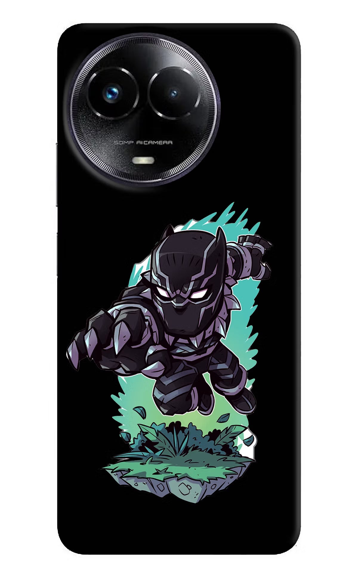Black Panther Realme Narzo 60x Back Cover - Black Panther Realme Narzo 60x Hard Case Back Cover by Casekaro Black Panther Realme Narzo 60x Hard Case Back Cover by Casekaro