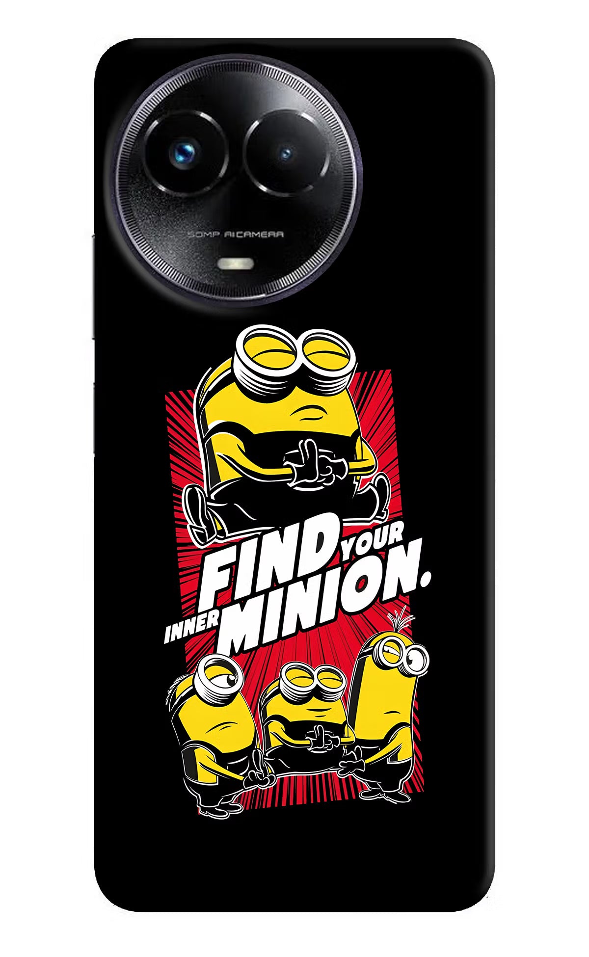 Find your inner Minion Realme Narzo 60x Back Cover - Find your inner Minion Realme Narzo 60x Hard Case Back Cover by Casekaro Find your inner Minion Realme Narzo 60x Hard Case Back Cover by Casekaro