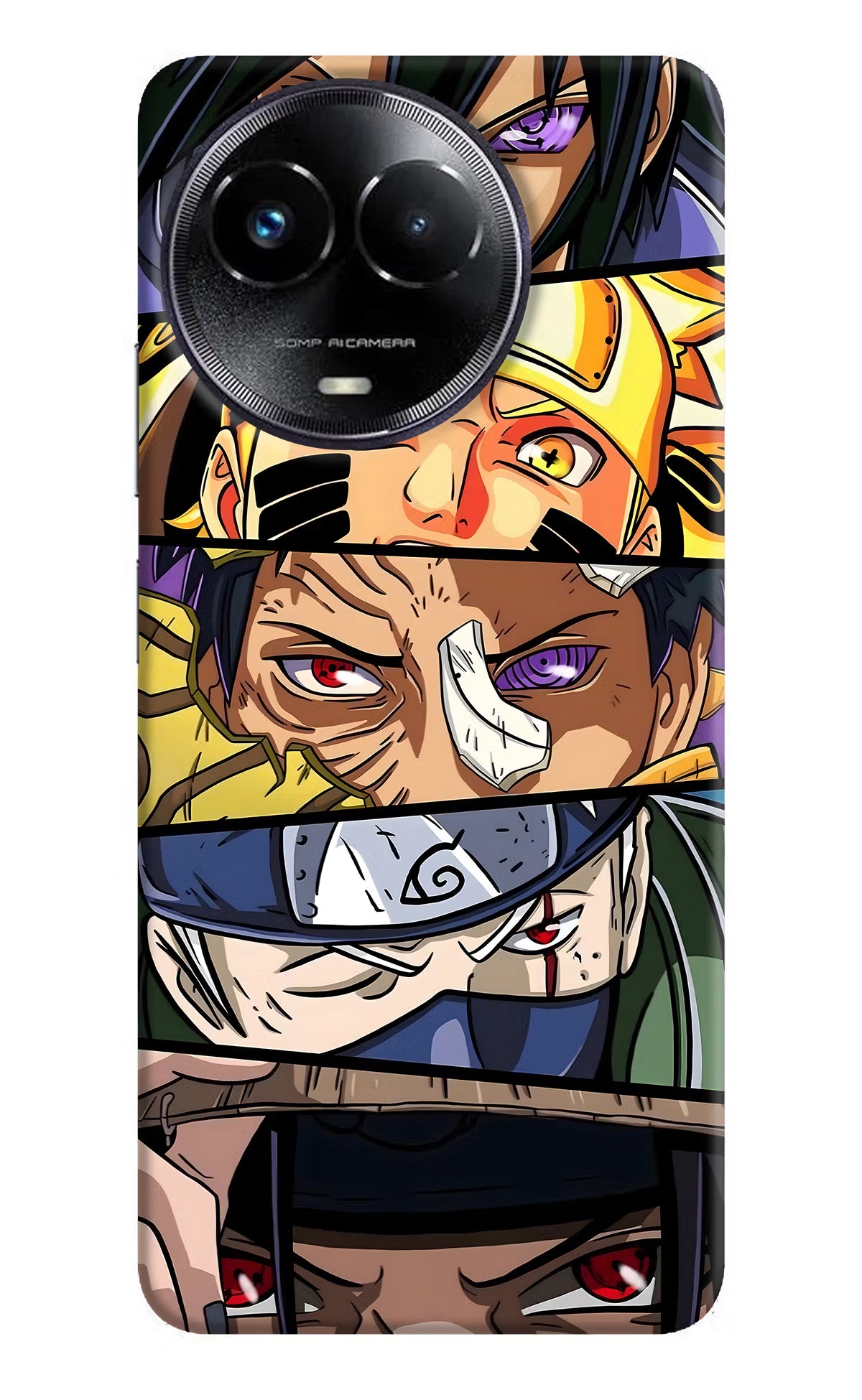 Naruto Character Realme Narzo 60x Back Cover - Naruto Character Realme Narzo 60x Hard Case Back Cover by Casekaro Naruto Character Realme Narzo 60x Hard Case Back Cover by Casekaro