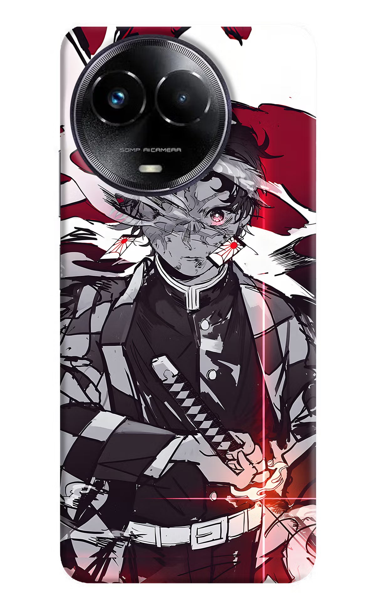Demon Slayer Realme Narzo 60x Back Cover - Demon Slayer Realme Narzo 60x Hard Case Back Cover by Casekaro Demon Slayer Realme Narzo 60x Hard Case Back Cover by Casekaro