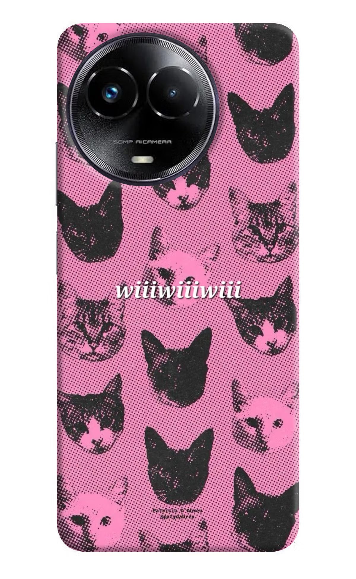 Pink Cats Realme Narzo 60x Back Cover - Pink Cats Realme Narzo 60x Back Cover Pink Cats Realme Narzo 60x Back Cover