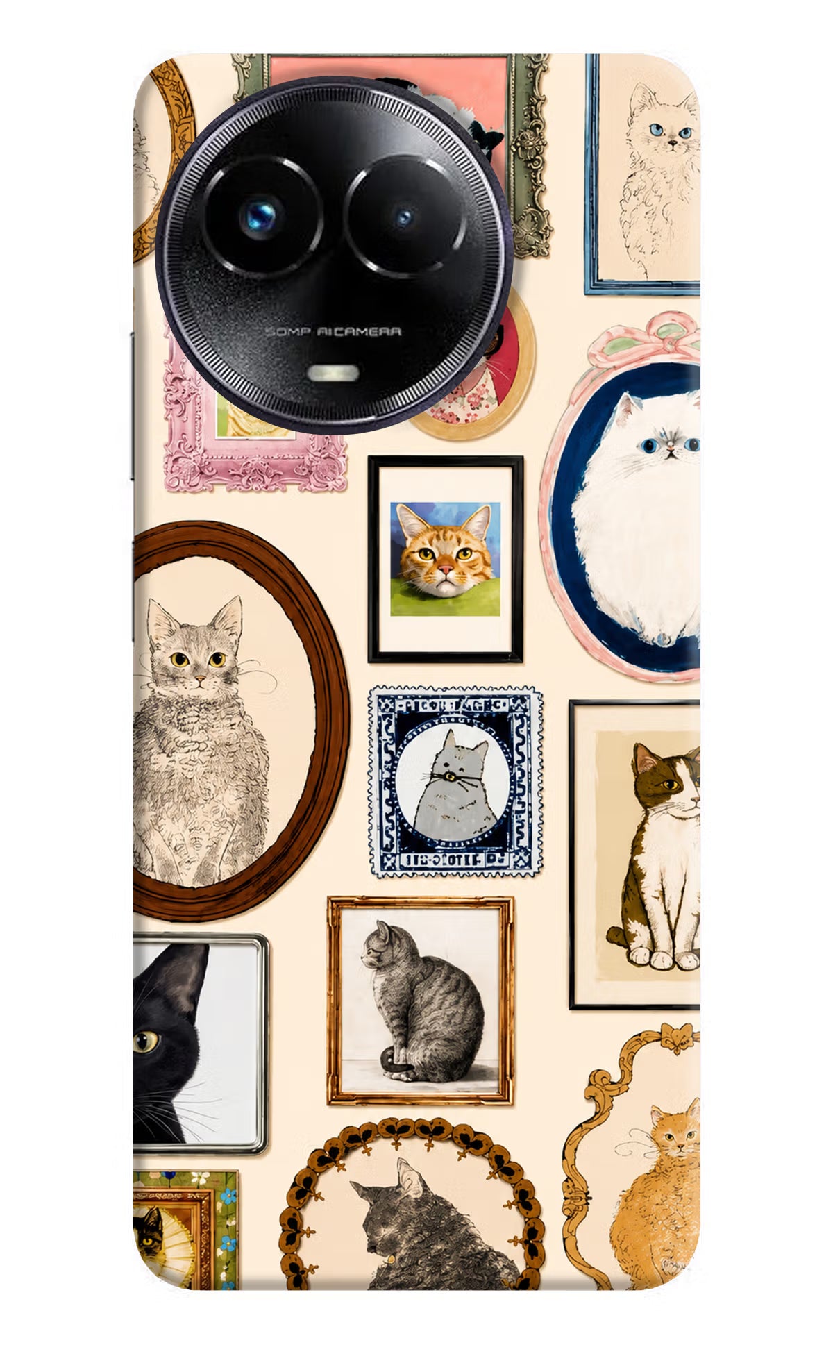 Mirror Cats Realme Narzo 60x Back Cover - Mirror Cats Realme Narzo 60x Back Cover Mirror Cats Realme Narzo 60x Back Cover