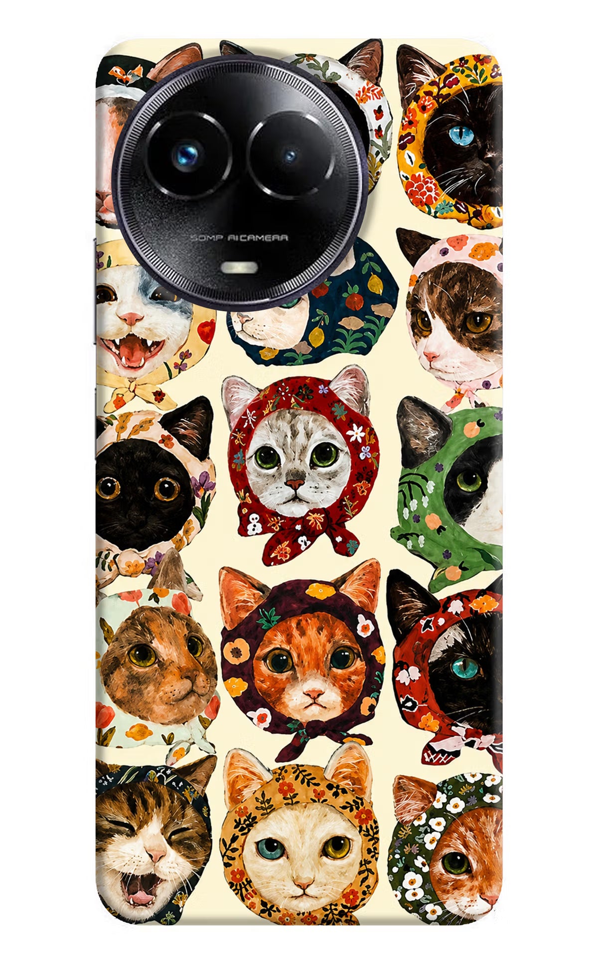 Cool Cat Realme Narzo 60x Back Cover - Cool Cat Realme Narzo 60x Back Cover Cool Cat Realme Narzo 60x Back Cover