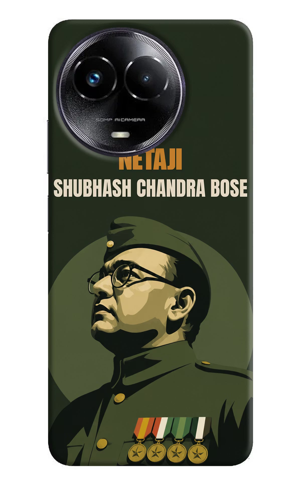 Netaji Legacy Realme Narzo 60x Back Cover - Netaji Legacy Realme Narzo 60x Back Cover Netaji Legacy Realme Narzo 60x Back Cover