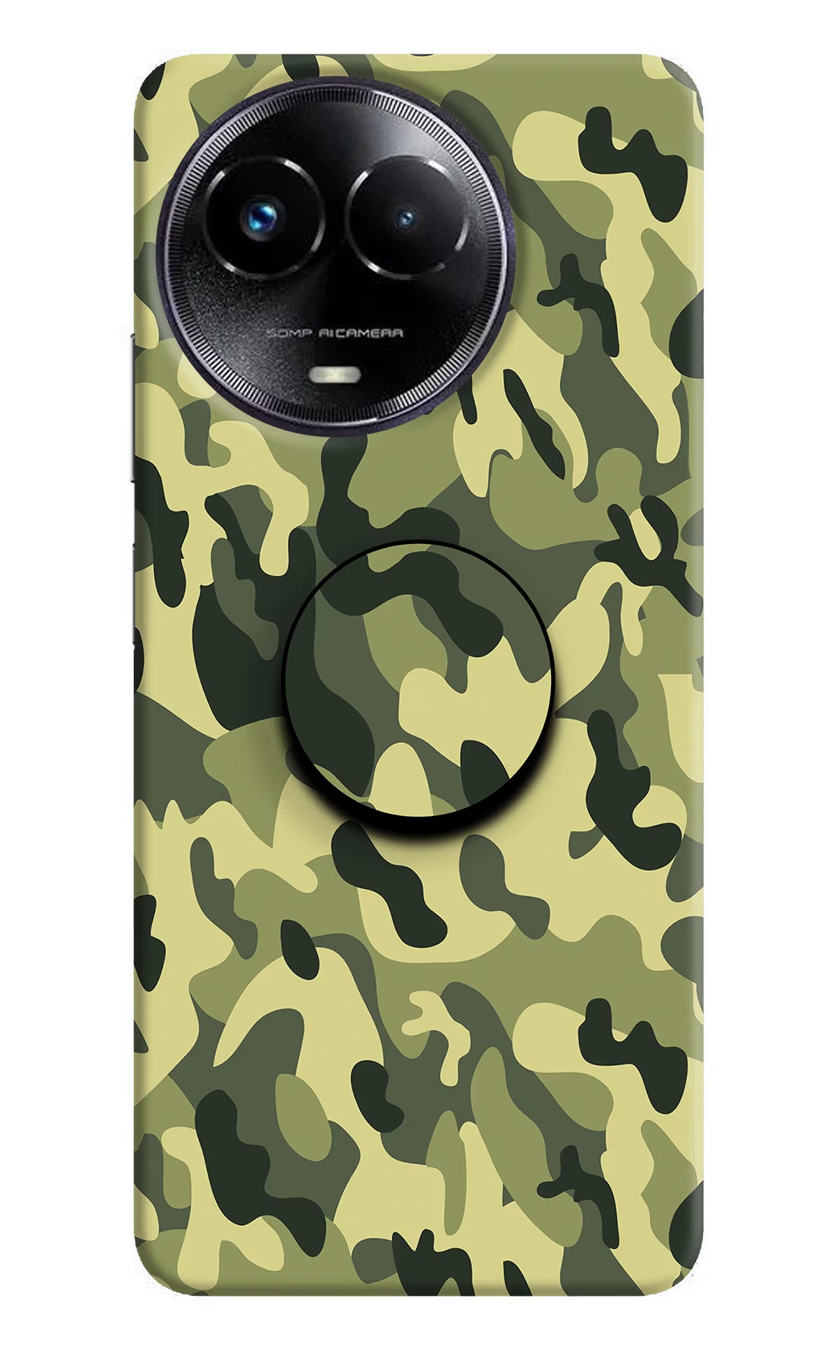 Camouflage Realme Narzo 60x Pop Case - Camouflage Realme Narzo 60x Pop Case by Casekaro Camouflage Realme Narzo 60x Pop Case by Casekaro