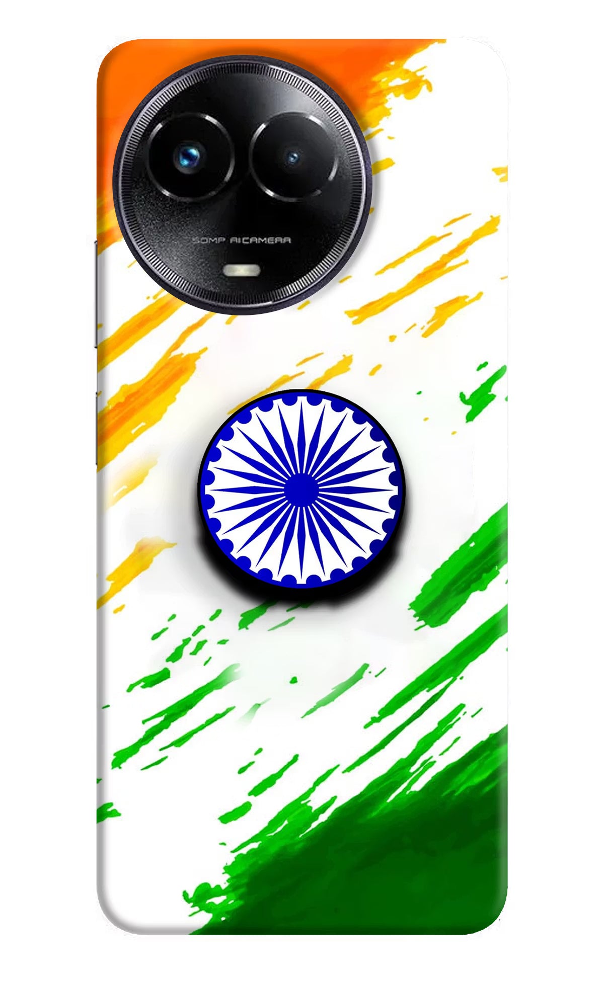Indian Flag Ashoka Chakra Realme Narzo 60x Pop Case - Indian Flag Ashoka Chakra Realme Narzo 60x Pop Case by Casekaro Indian Flag Ashoka Chakra Realme Narzo 60x Pop Case by Casekaro