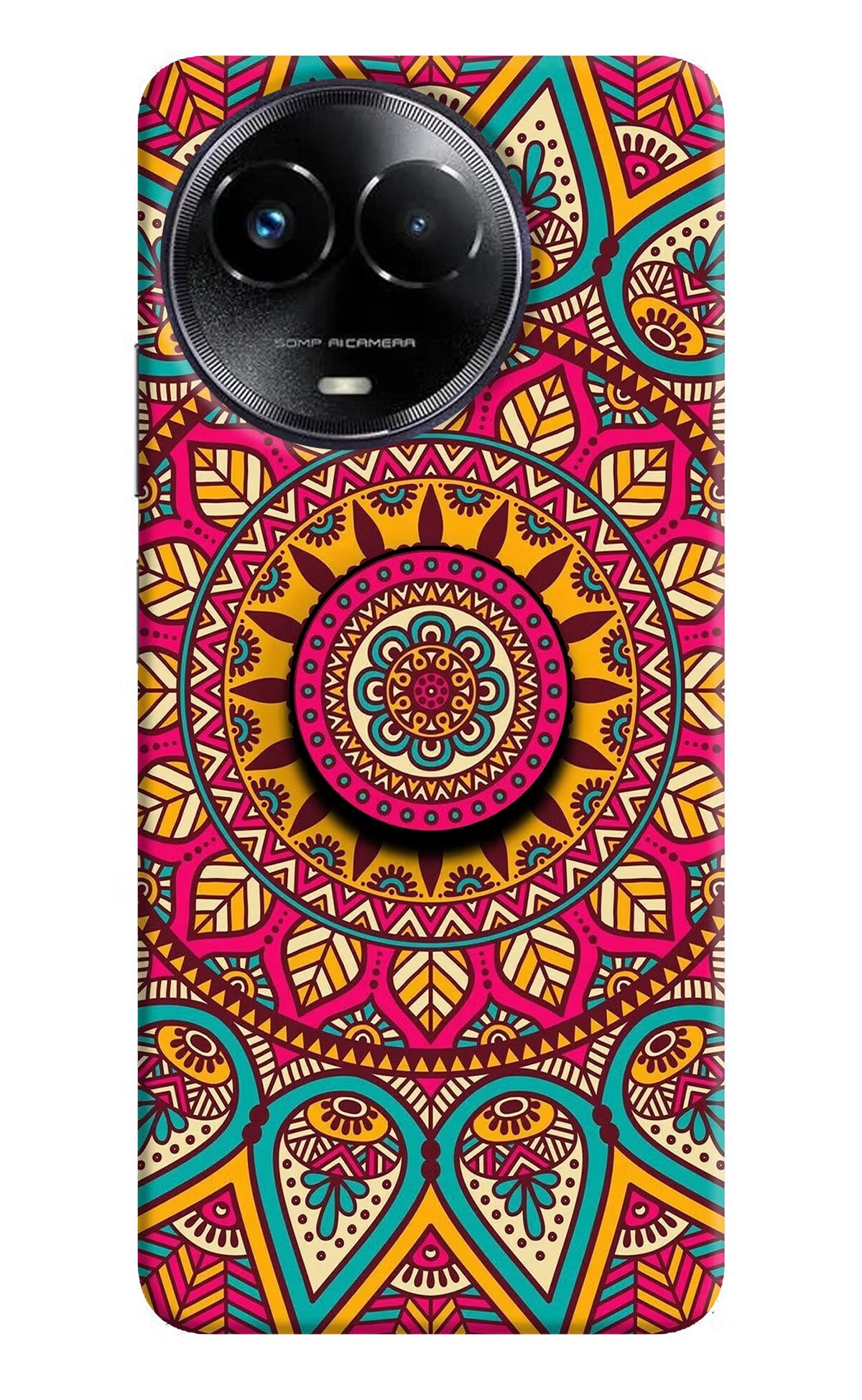 Mandala Realme Narzo 60x Pop Case - Mandala Realme Narzo 60x Pop Case by Casekaro Mandala Realme Narzo 60x Pop Case by Casekaro