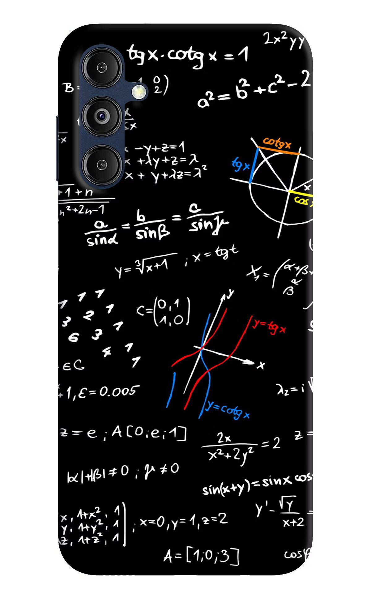Mathematics Formula Samsung M14 5G Back Cover - Mathematics Formula Samsung M14 5G Hard Case Back Cover by Casekaro Mathematics Formula Samsung M14 5G Hard Case Back Cover by Casekaro
