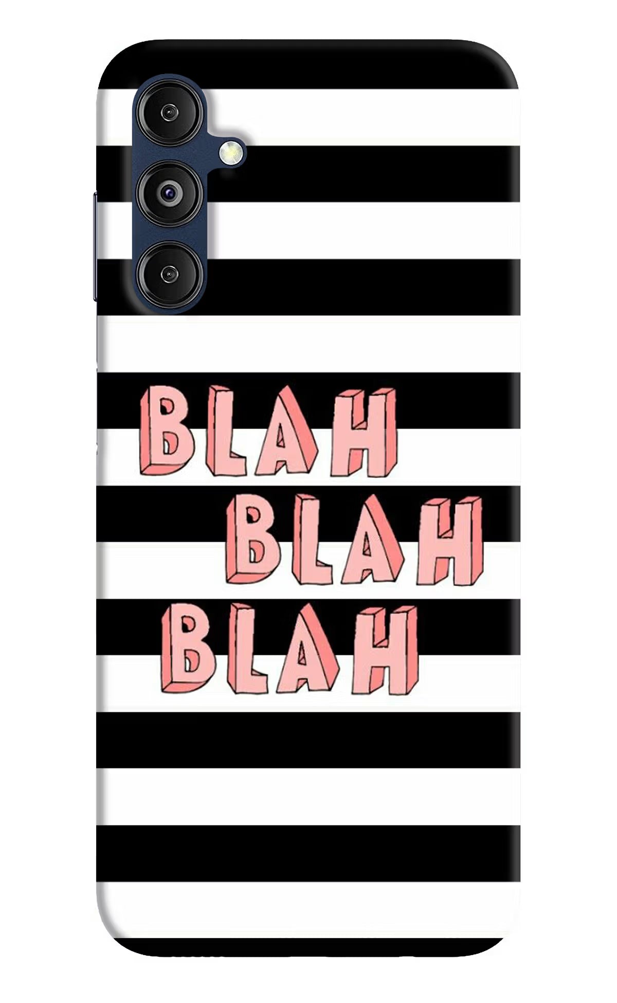 Blah Blah Blah Samsung M14 5G Back Cover - Blah Blah Blah Samsung M14 5G Hard Case Back Cover by Casekaro Blah Blah Blah Samsung M14 5G Hard Case Back Cover by Casekaro